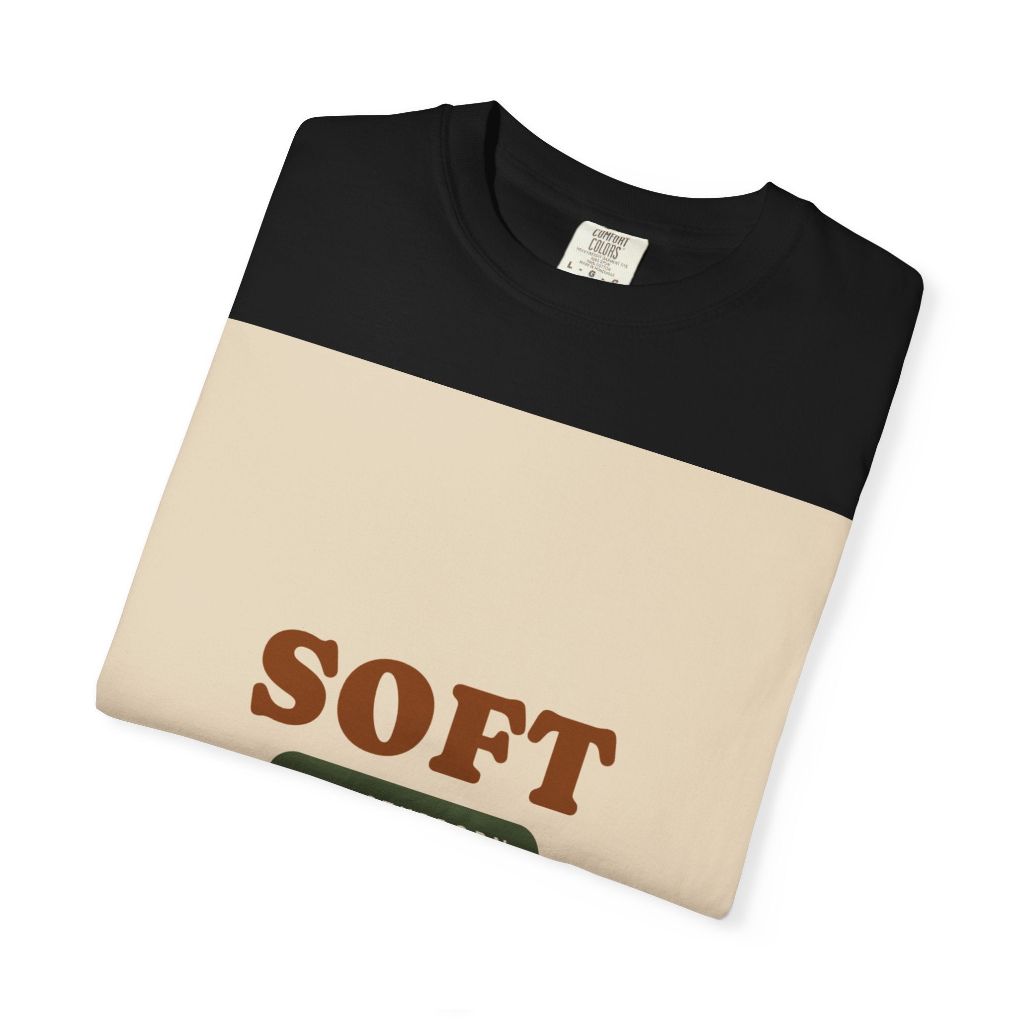 Soft and Stubborn T-Shirt — Retro Cream Graphic Tee