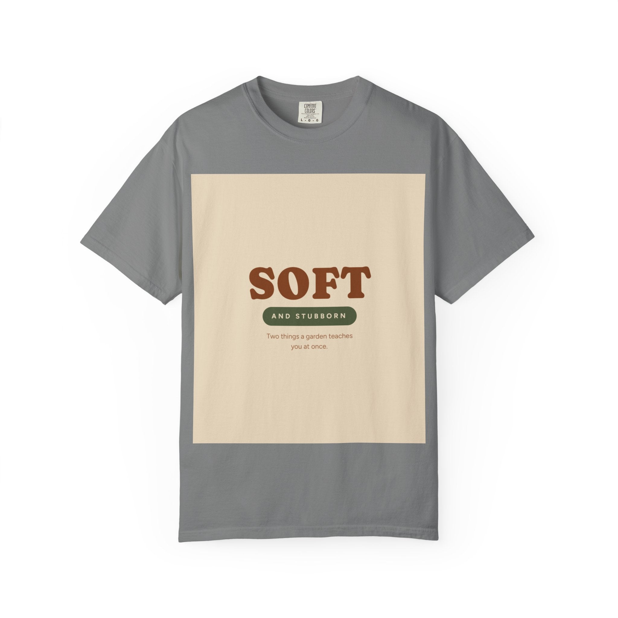 Soft and Stubborn T-Shirt — Retro Cream Graphic Tee
