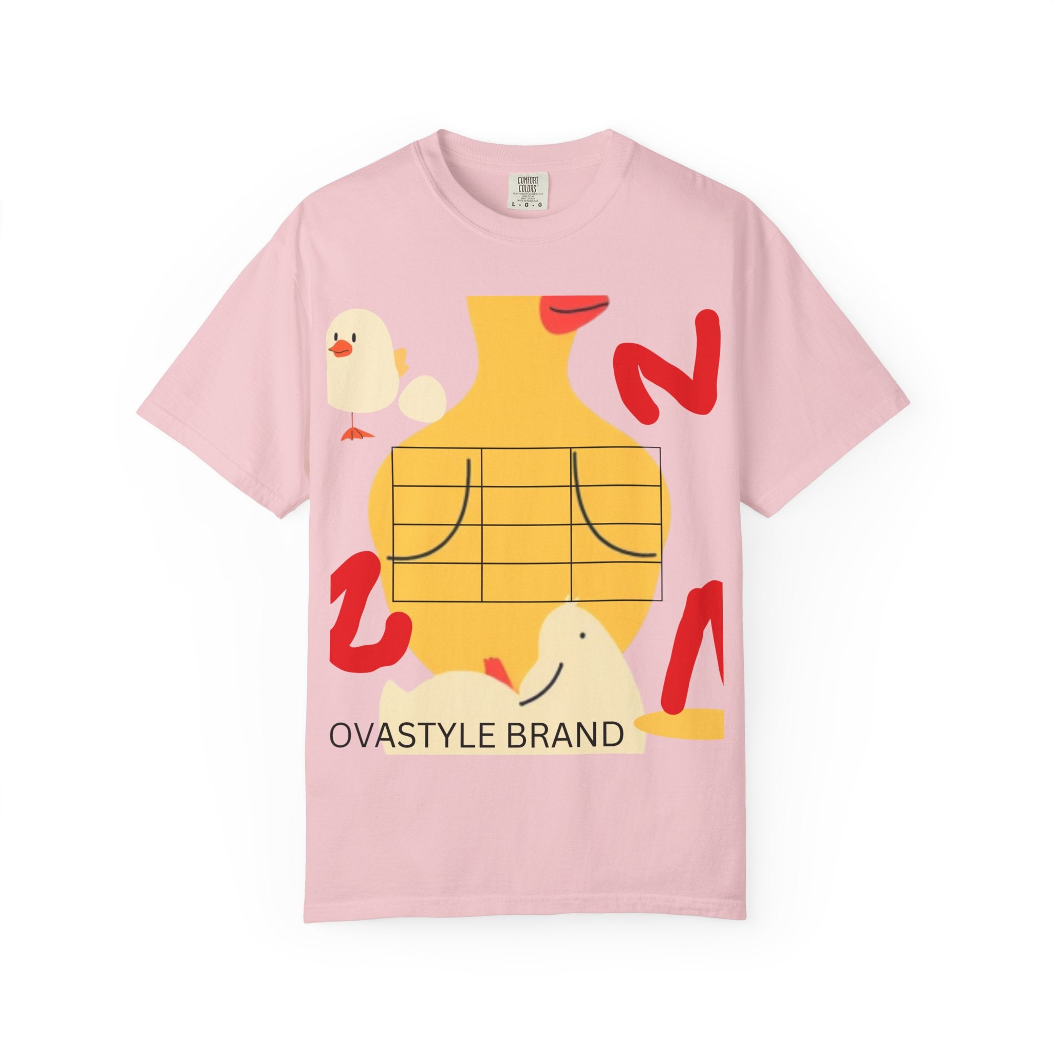Graphic T-Shirt — Playful Koi & Vase Collage Tee (OVASTYLE Brand)