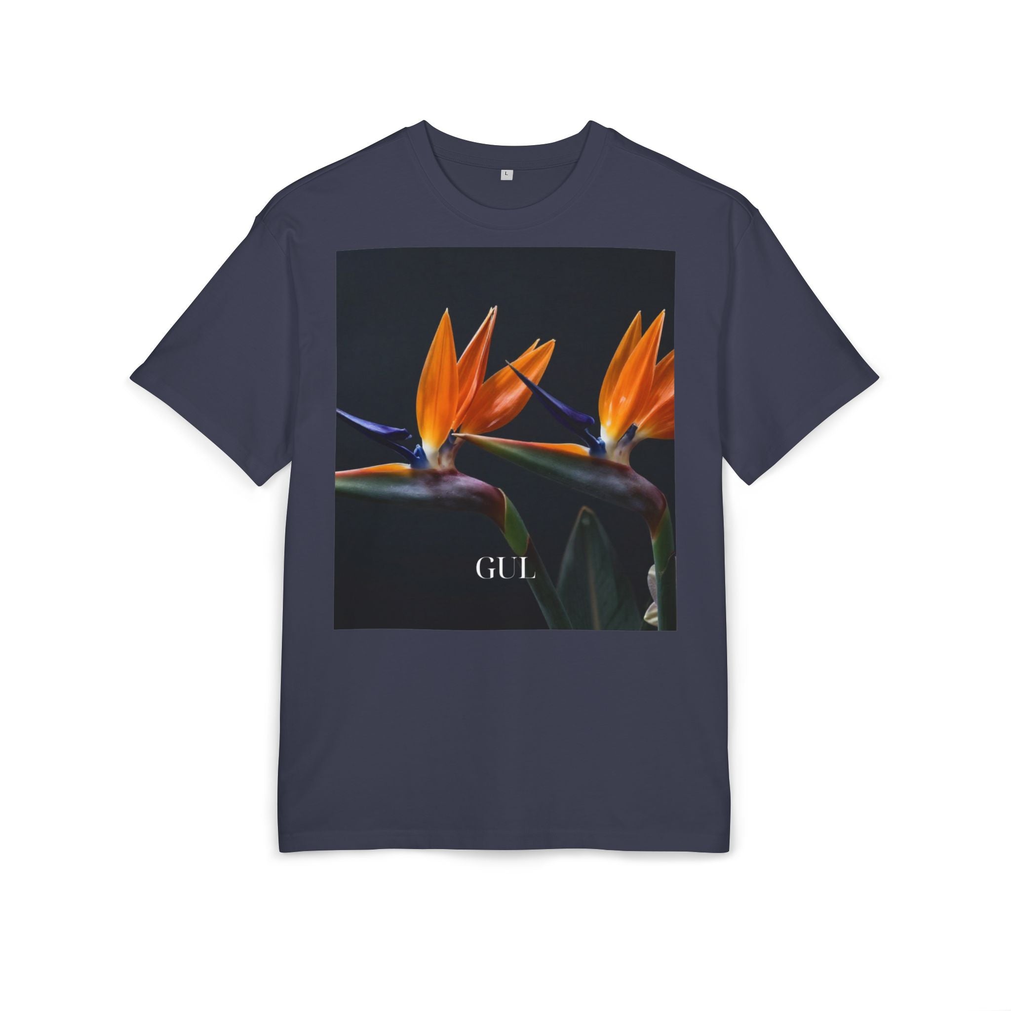 Botanical Night Tee — Bird of Paradise & Lantern Photo Graphic T-Shirt