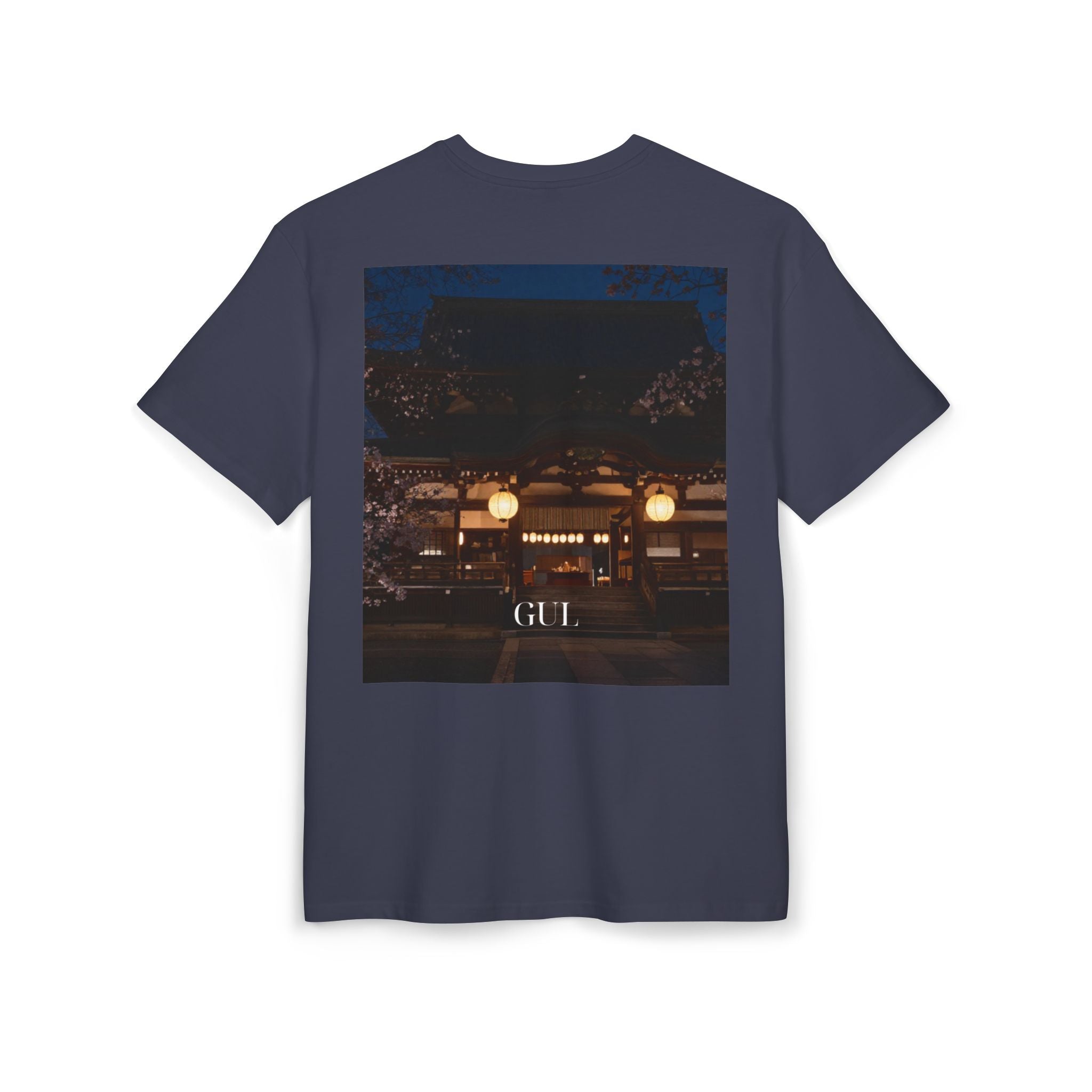 Botanical Night Tee — Bird of Paradise & Lantern Photo Graphic T-Shirt