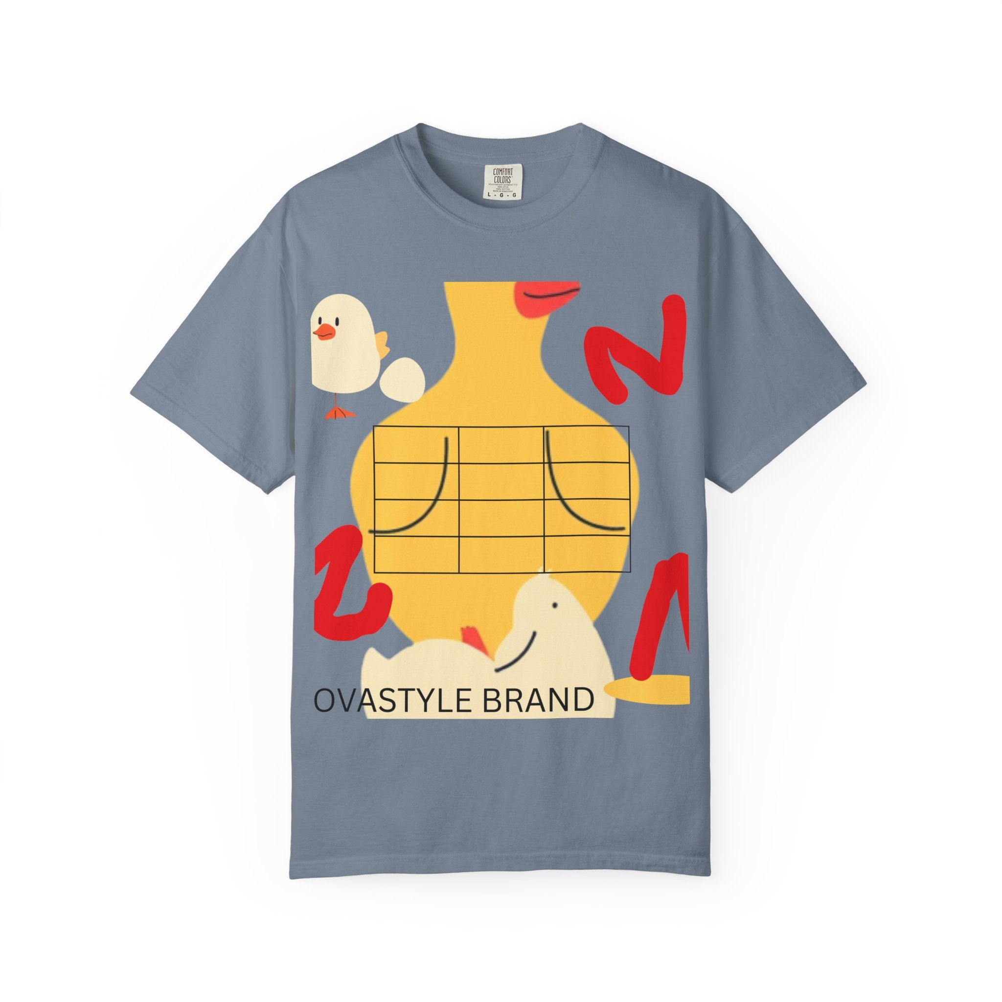 Graphic T-Shirt — Playful Koi & Vase Collage Tee (OVASTYLE Brand)