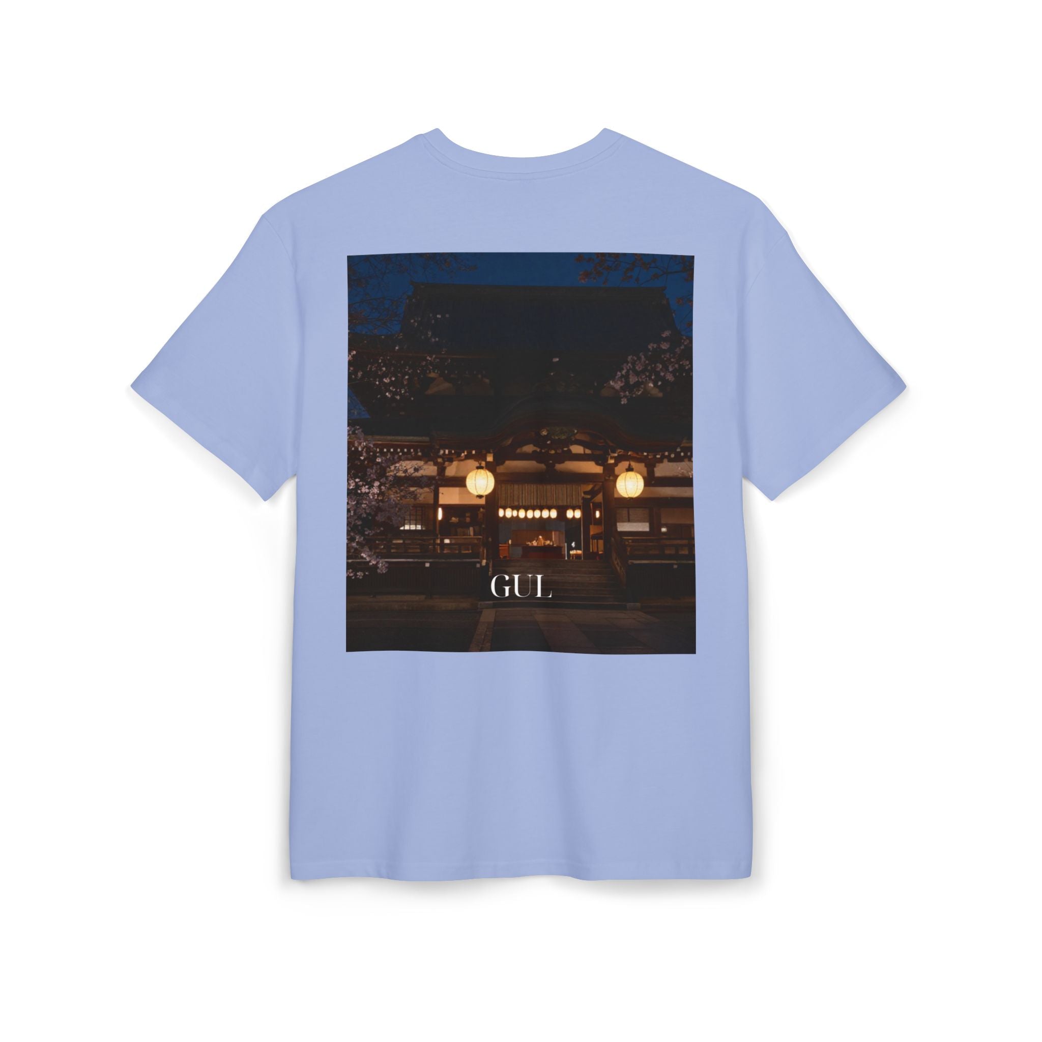 Botanical Night Tee — Bird of Paradise & Lantern Photo Graphic T-Shirt