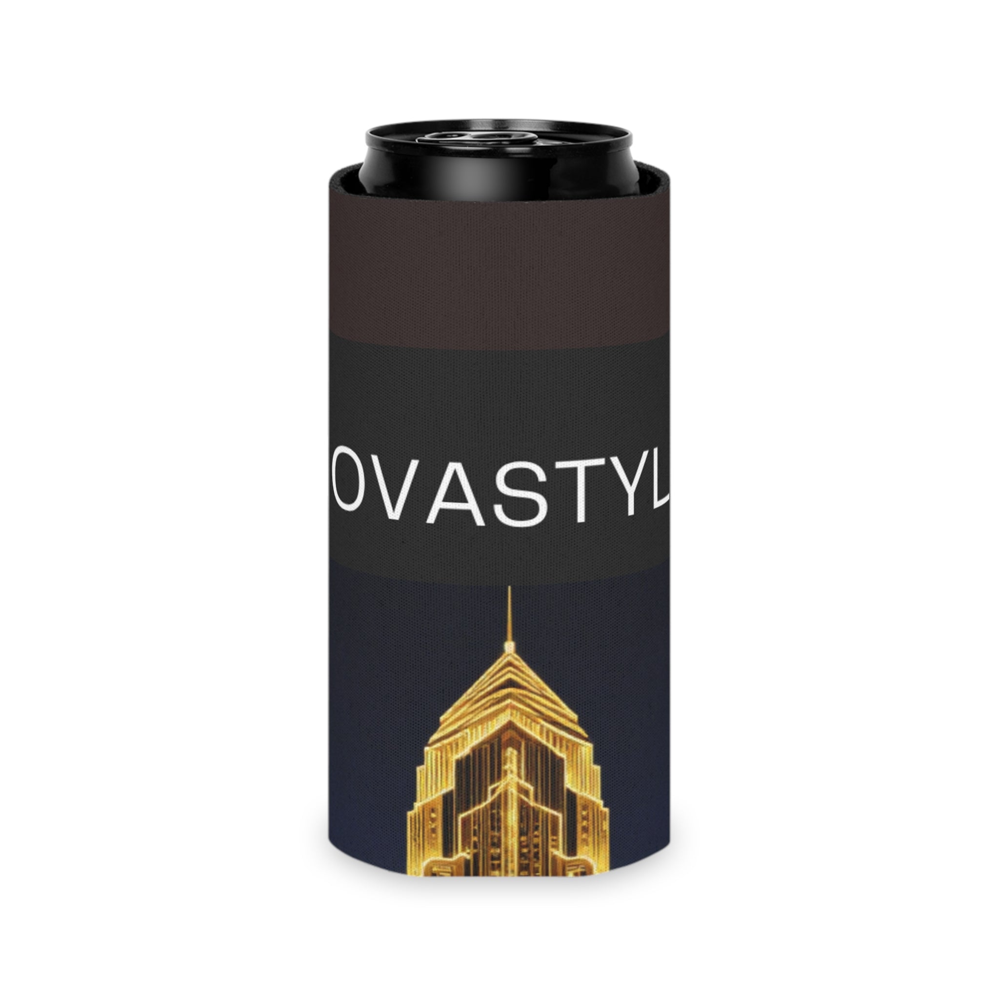 Gold City Skyline Can Cooler — NOVASTYLE GUL Design