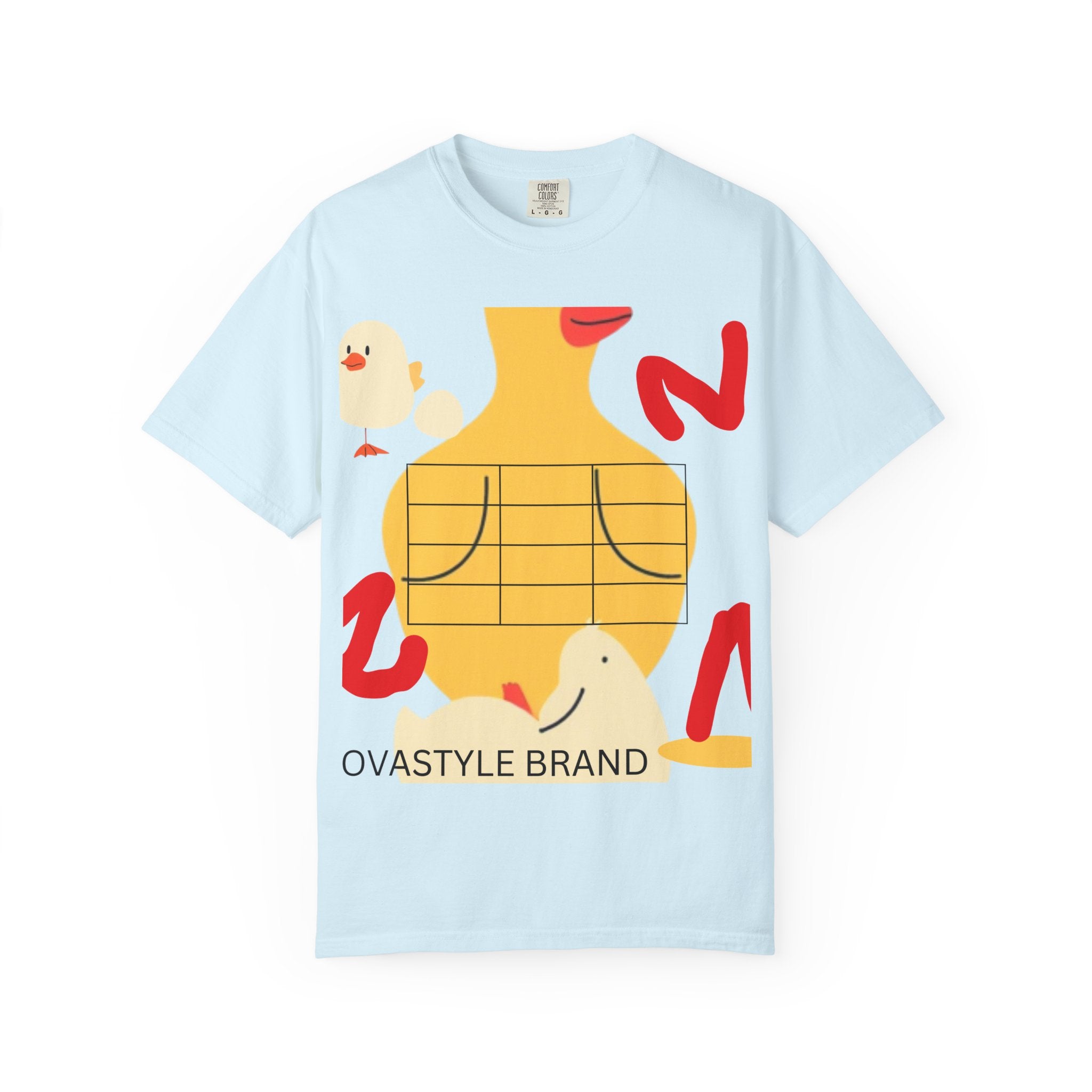Graphic T-Shirt — Playful Koi & Vase Collage Tee (OVASTYLE Brand)