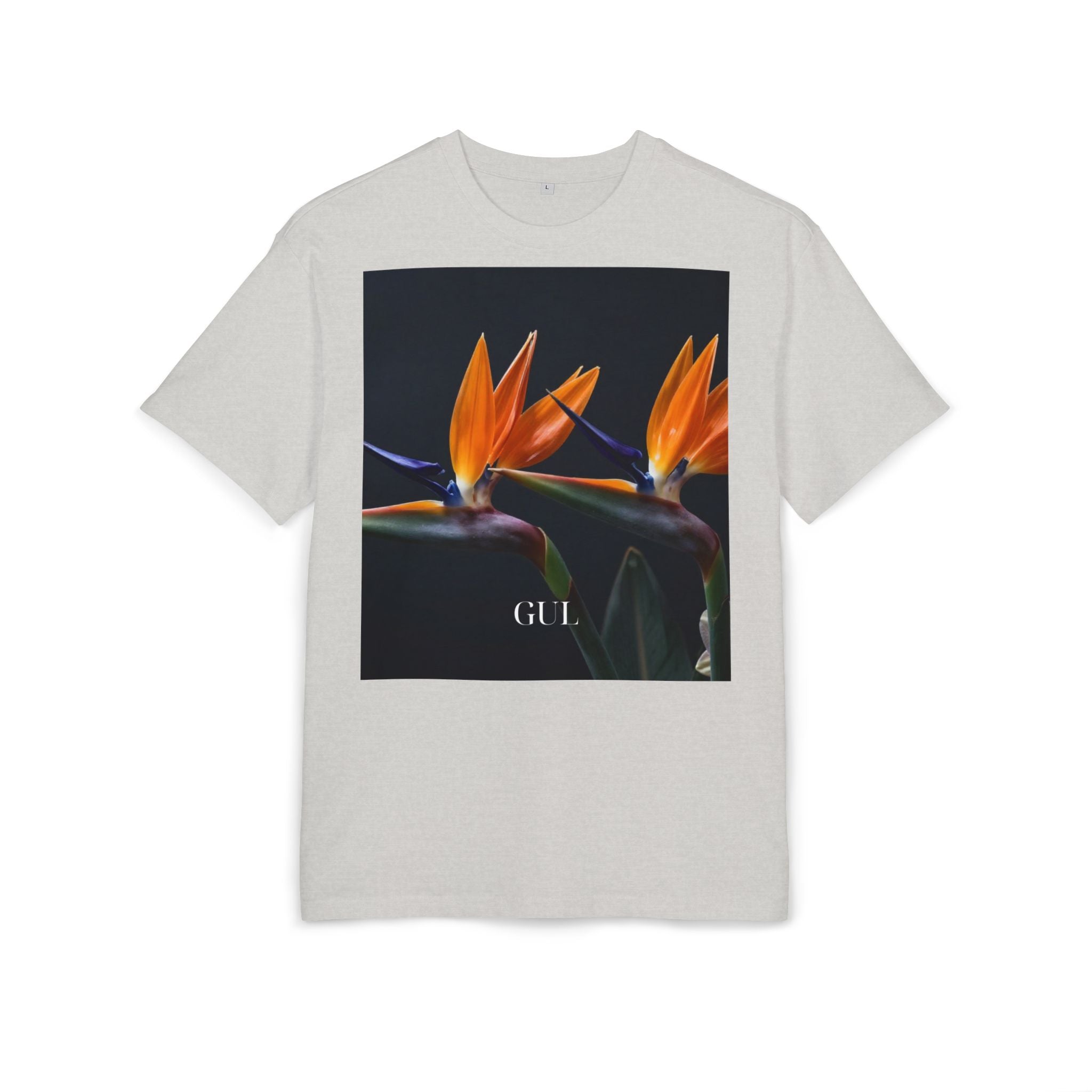 Botanical Night Tee — Bird of Paradise & Lantern Photo Graphic T-Shirt