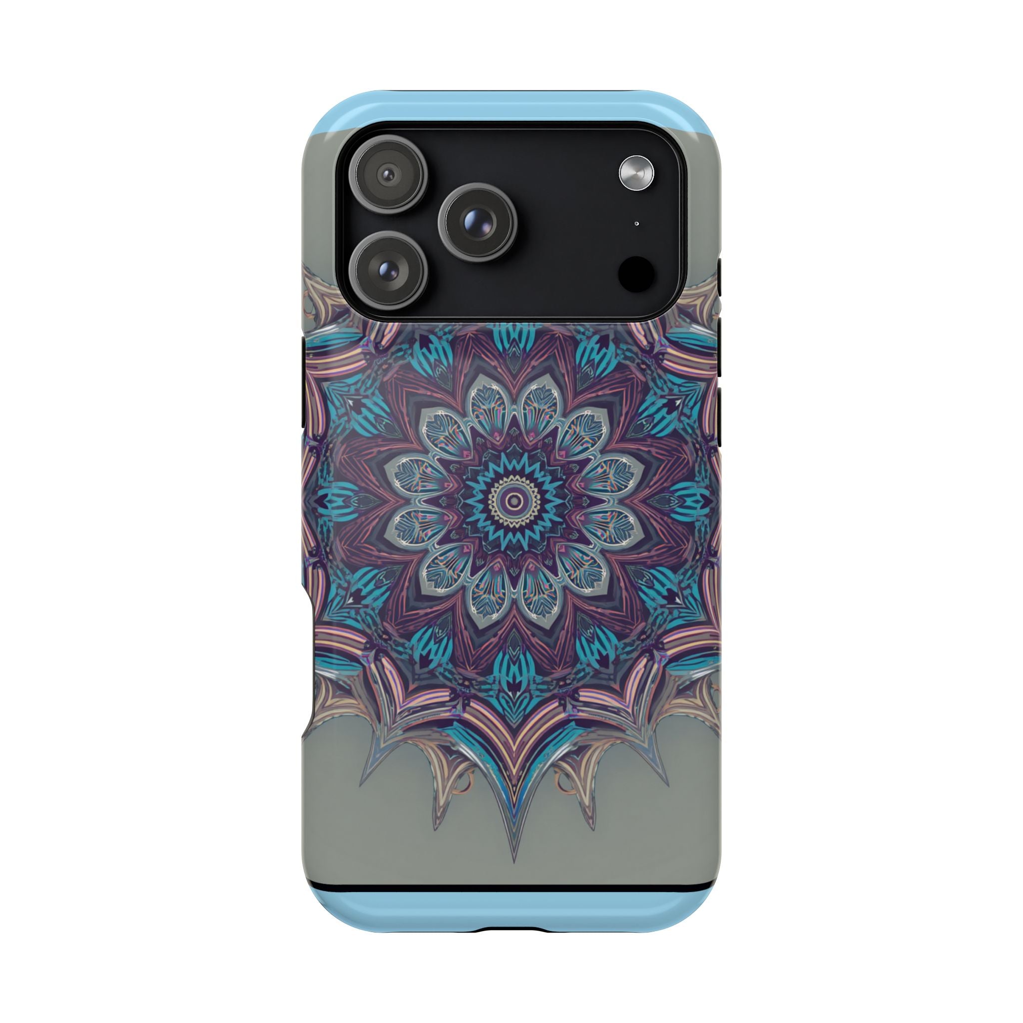 Phone Case — Blue Purple Mandala Magnetic Impact-Resistant Case