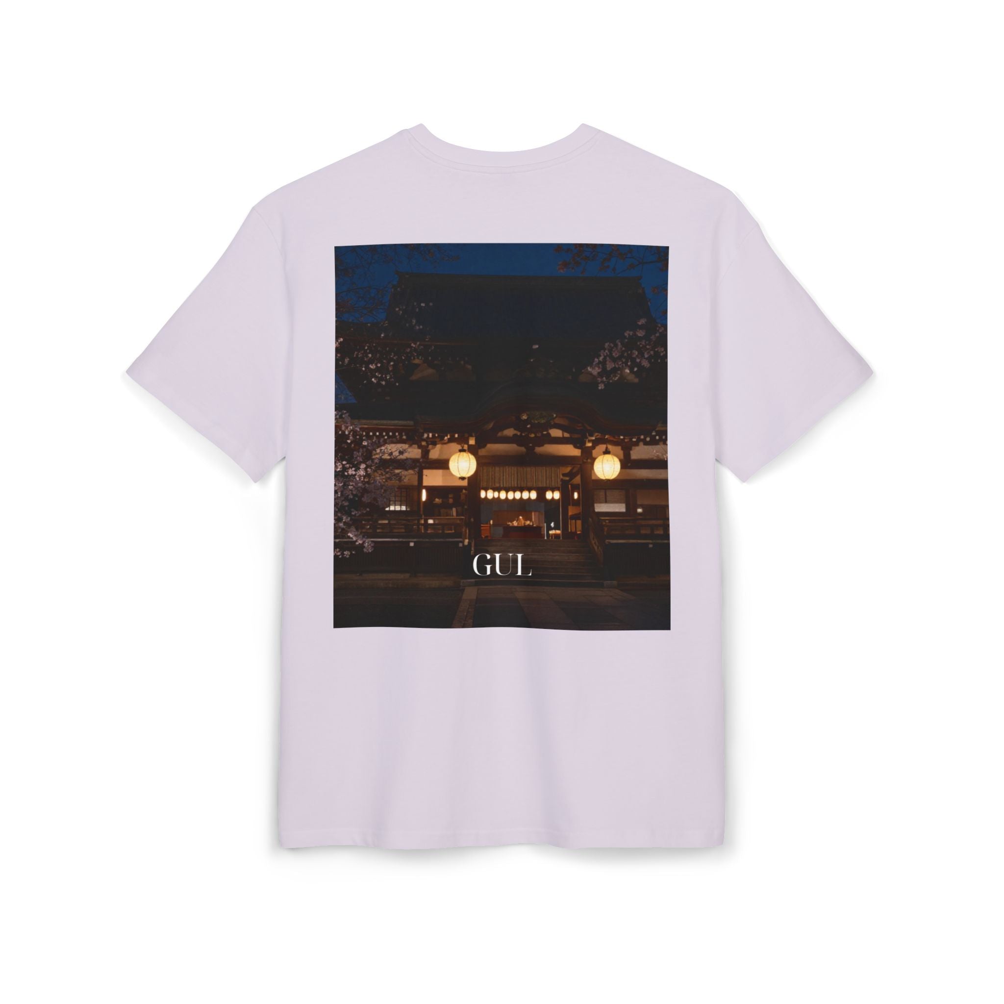 Botanical Night Tee — Bird of Paradise & Lantern Photo Graphic T-Shirt