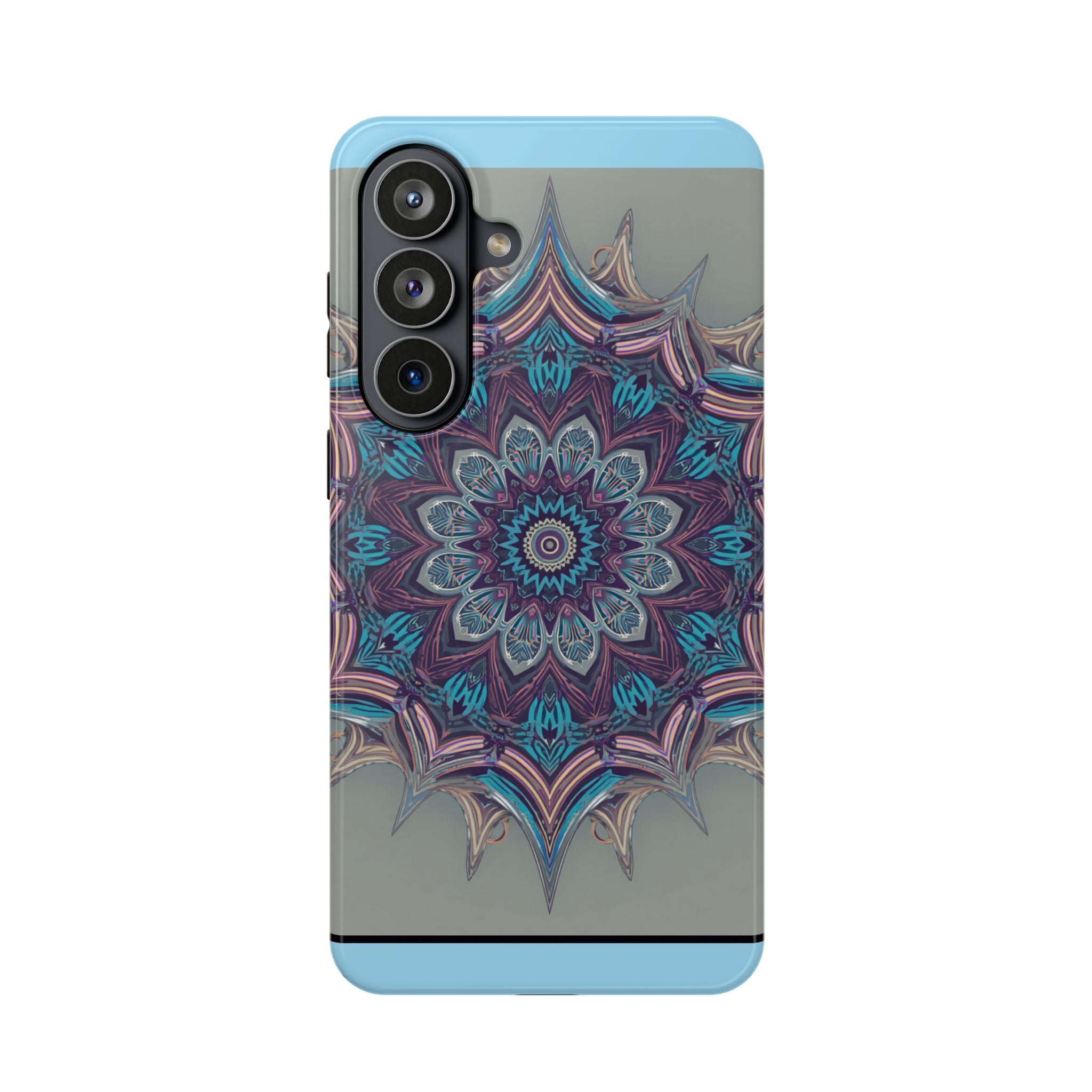 Phone Case — Blue Purple Mandala Magnetic Impact-Resistant Case