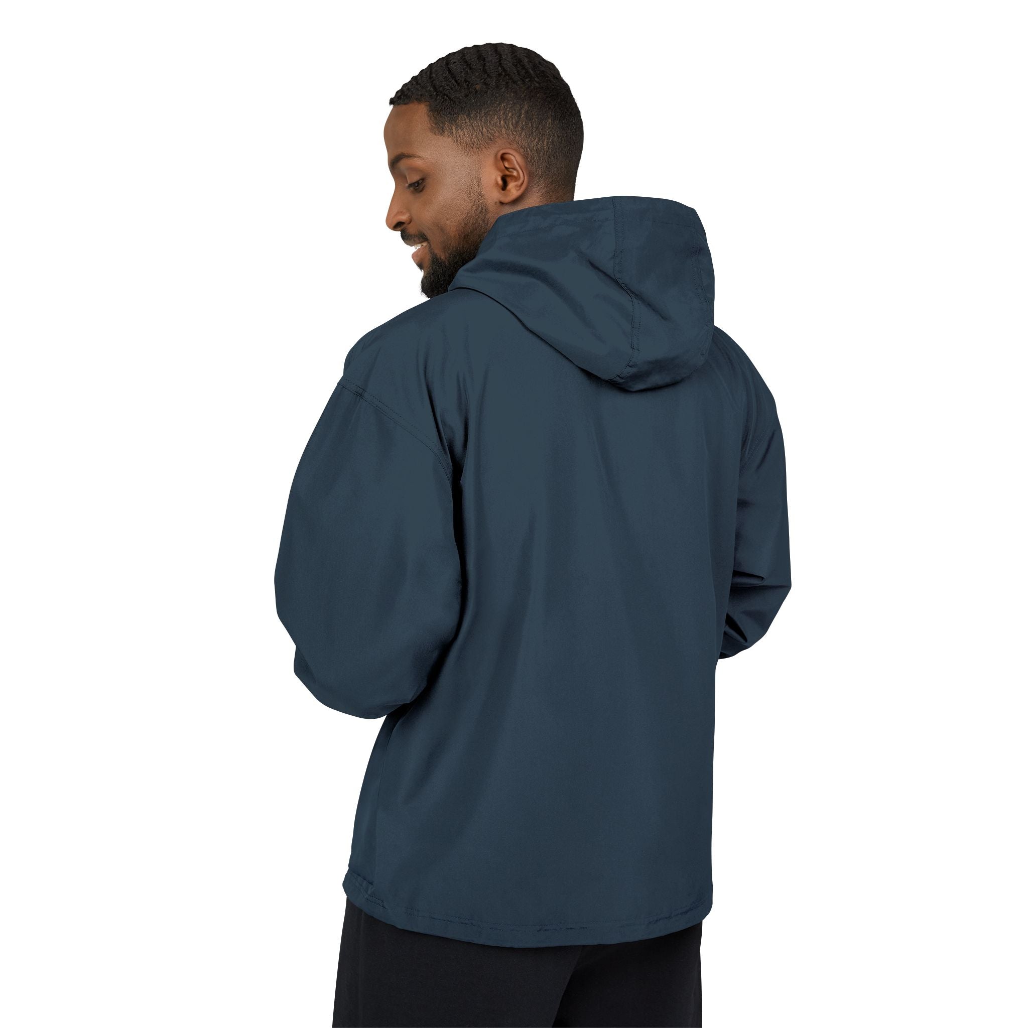 Orange Packable Anorak Jacket with Floral Chest Patch