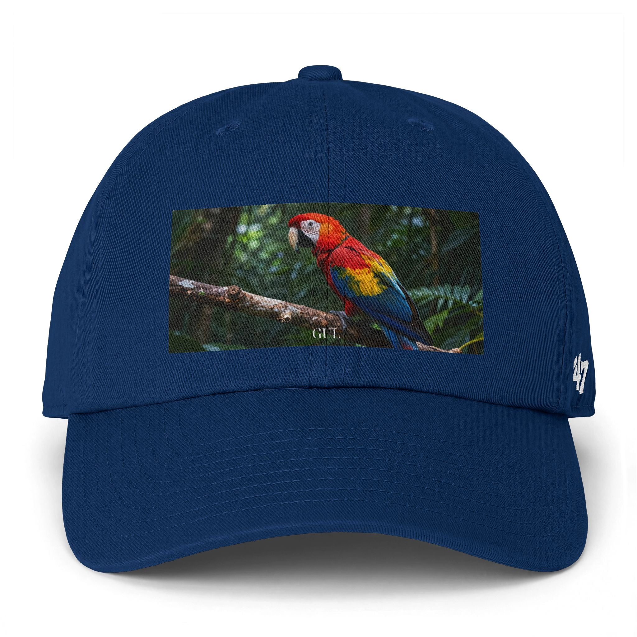 Parrot Print Cap — Tropical Scarlet Macaw Baseball Hat