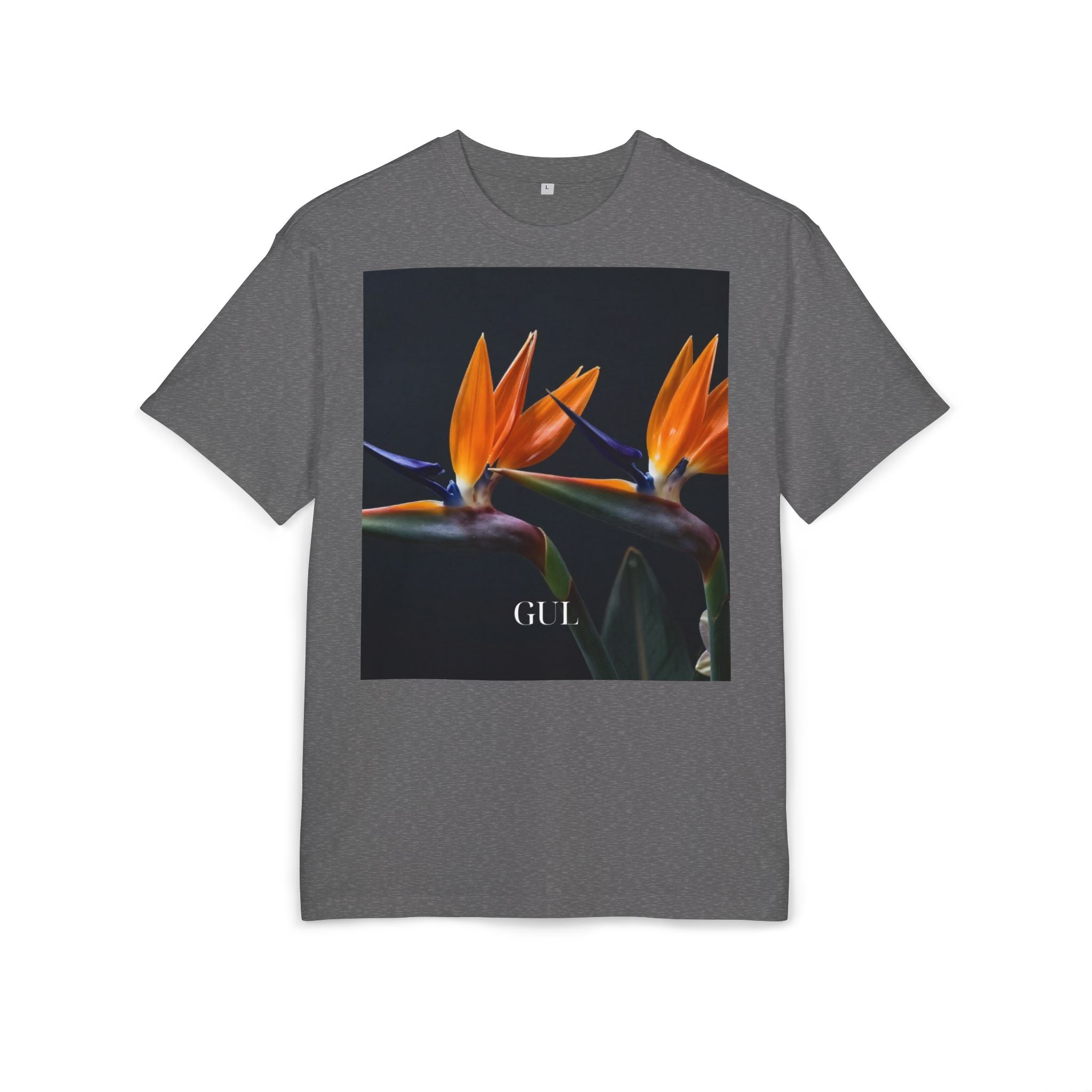 Botanical Night Tee — Bird of Paradise & Lantern Photo Graphic T-Shirt