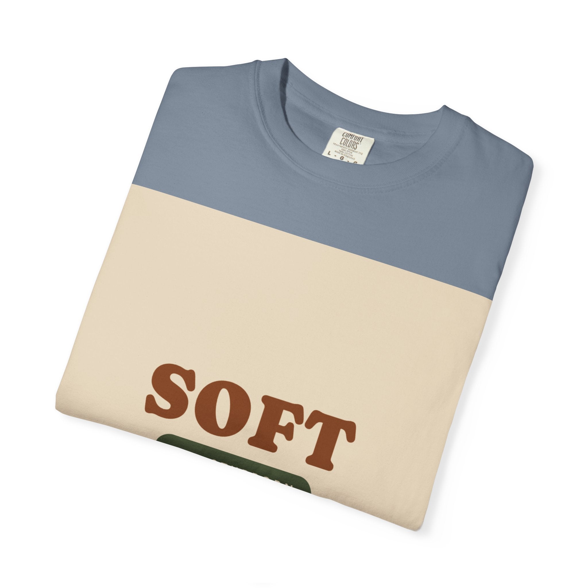 Soft and Stubborn T-Shirt — Retro Cream Graphic Tee