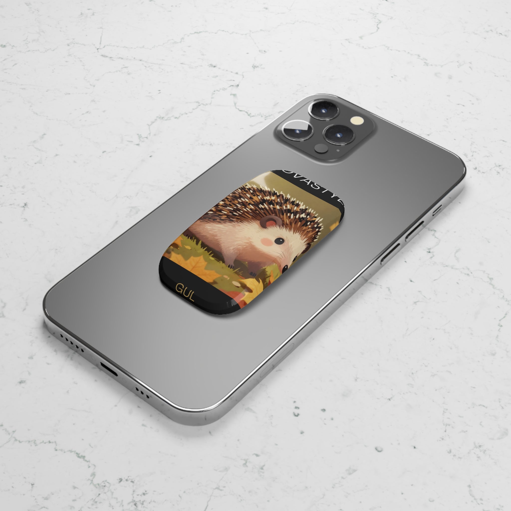 Hedgehog Phone Grip β Cute Fall Woodland Click-On Stand