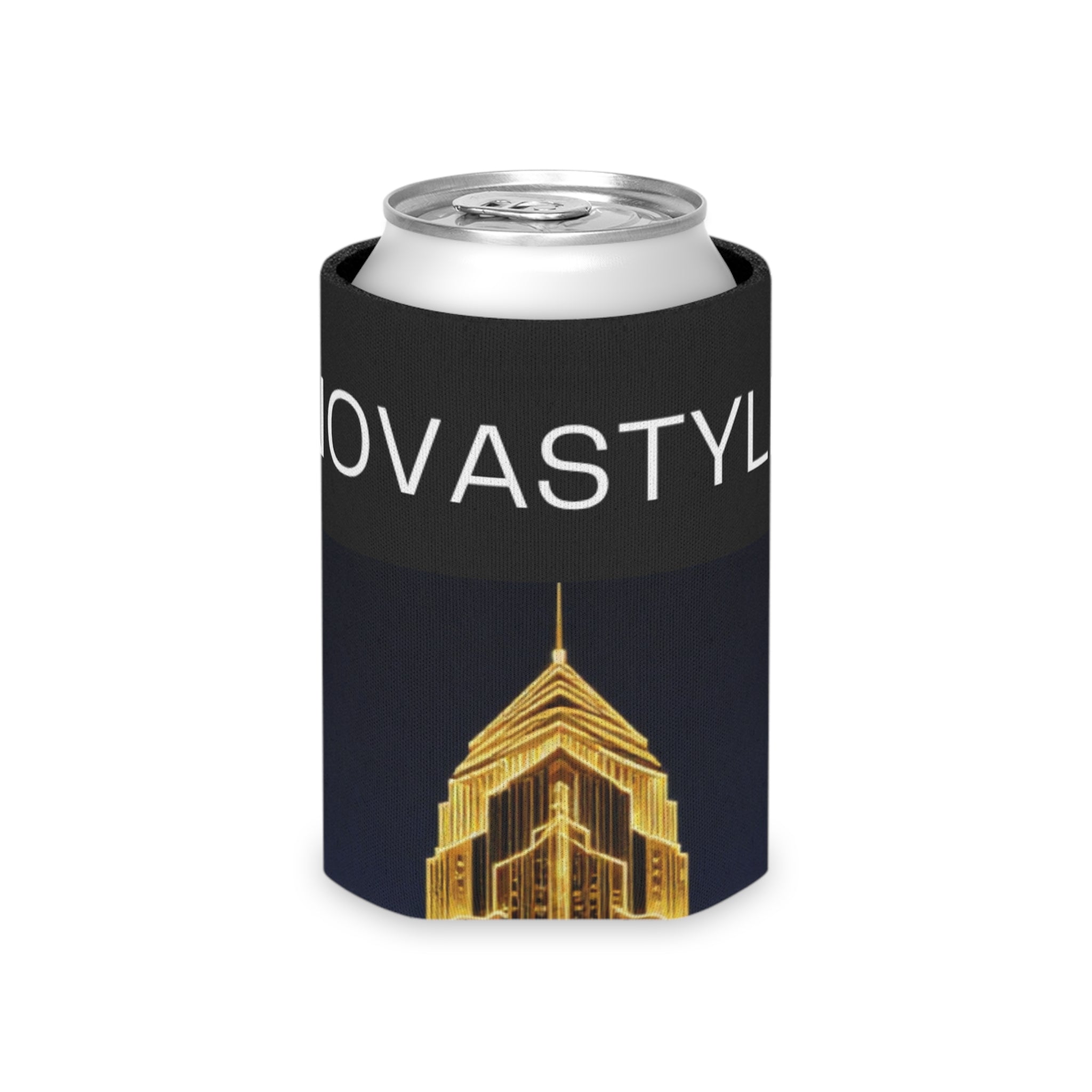 Gold City Skyline Can Cooler — NOVASTYLE GUL Design