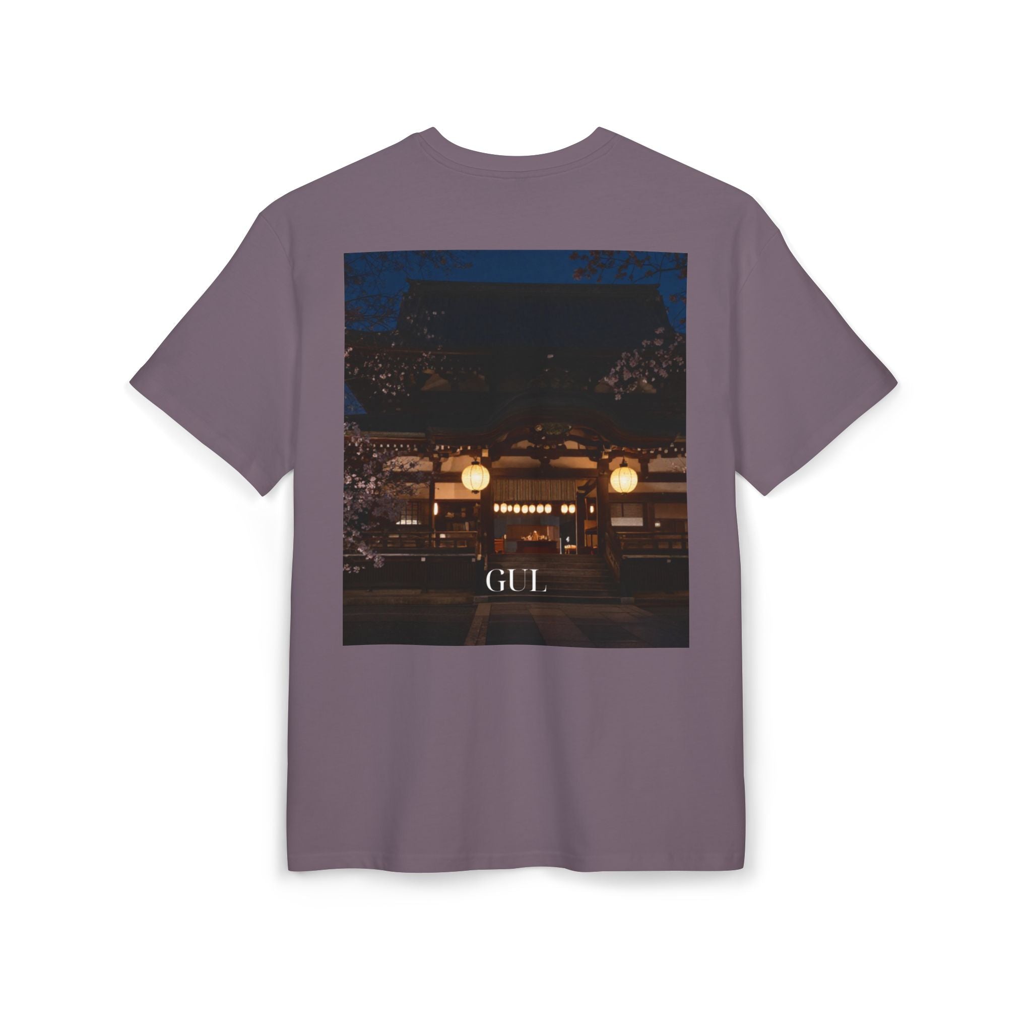 Botanical Night Tee — Bird of Paradise & Lantern Photo Graphic T-Shirt