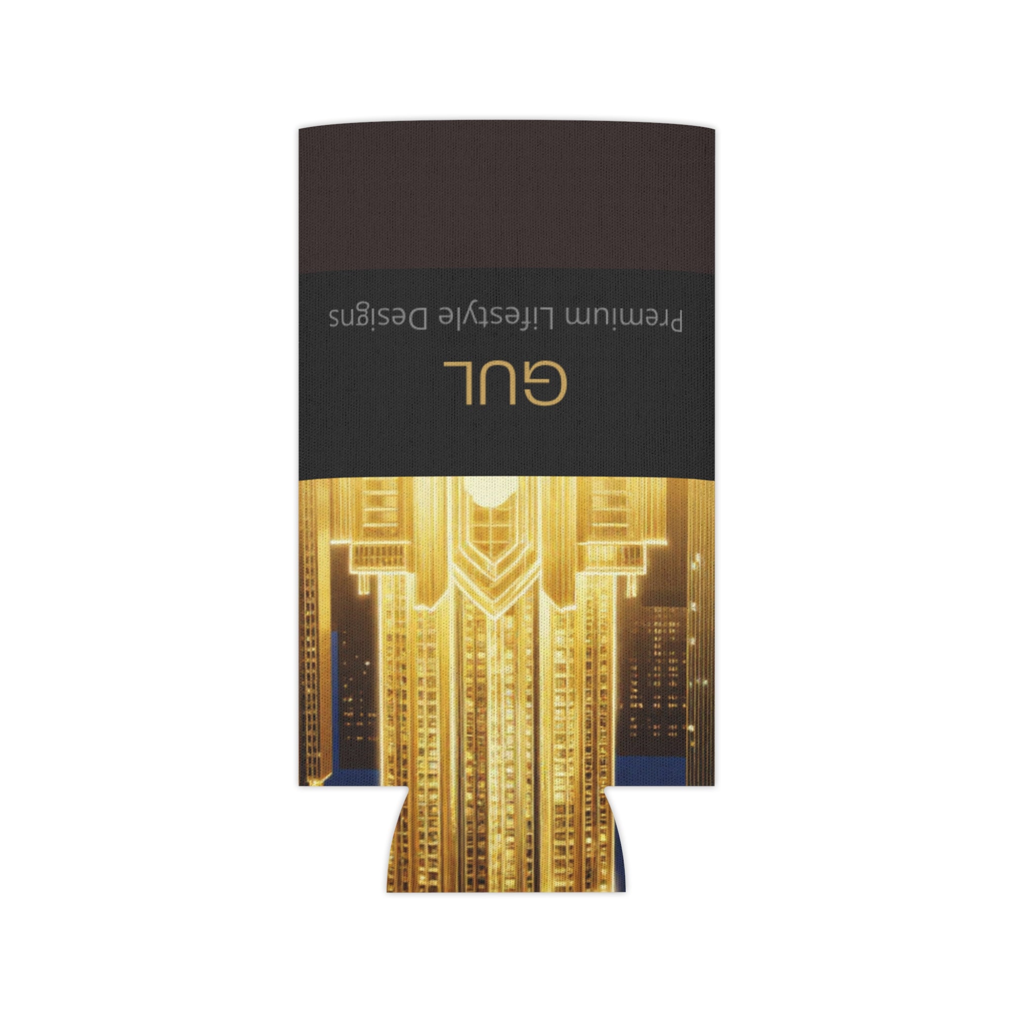 Gold City Skyline Can Cooler — NOVASTYLE GUL Design