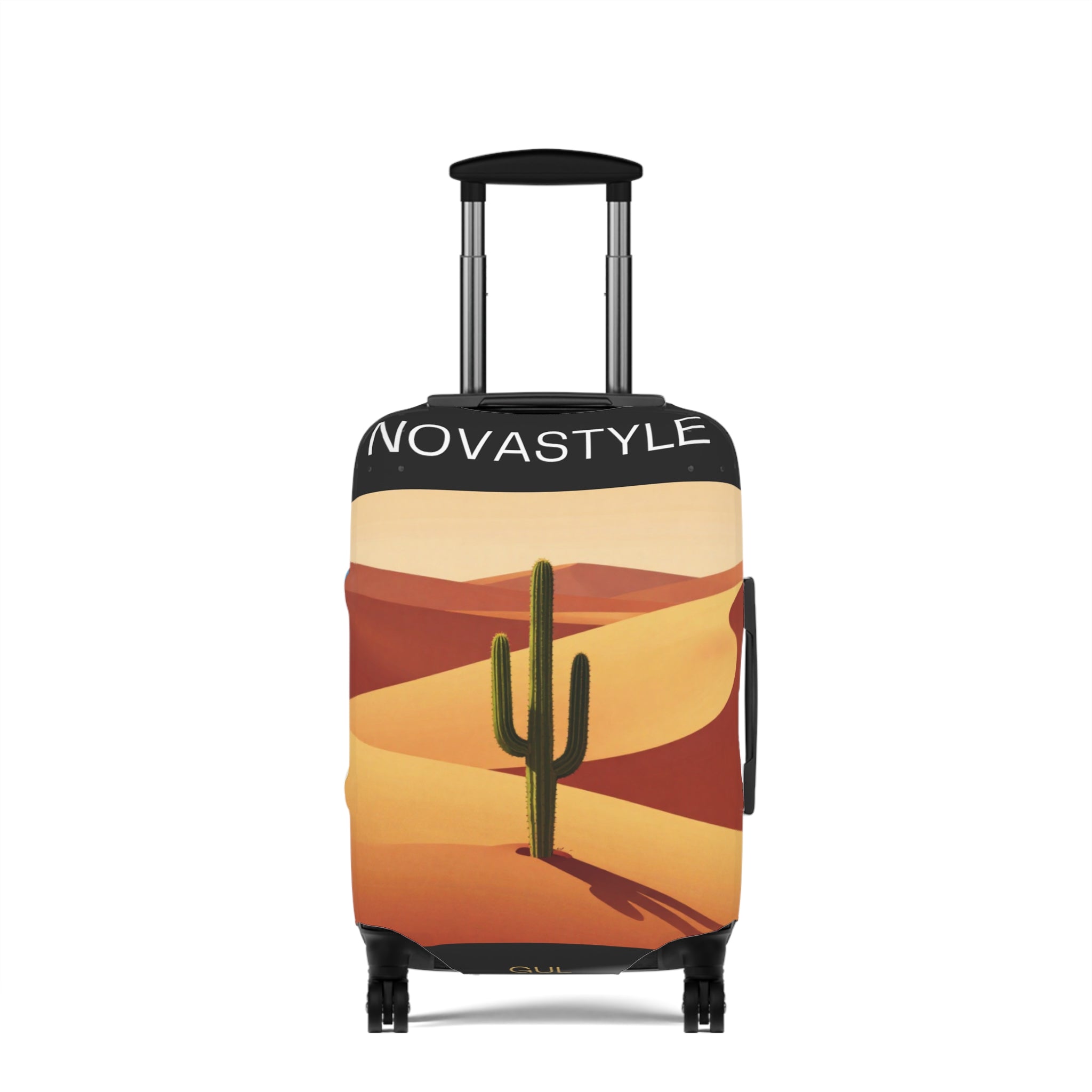 Desert & Hot Air Balloon Luggage Cover – Scenic Travel Suitcase Protector