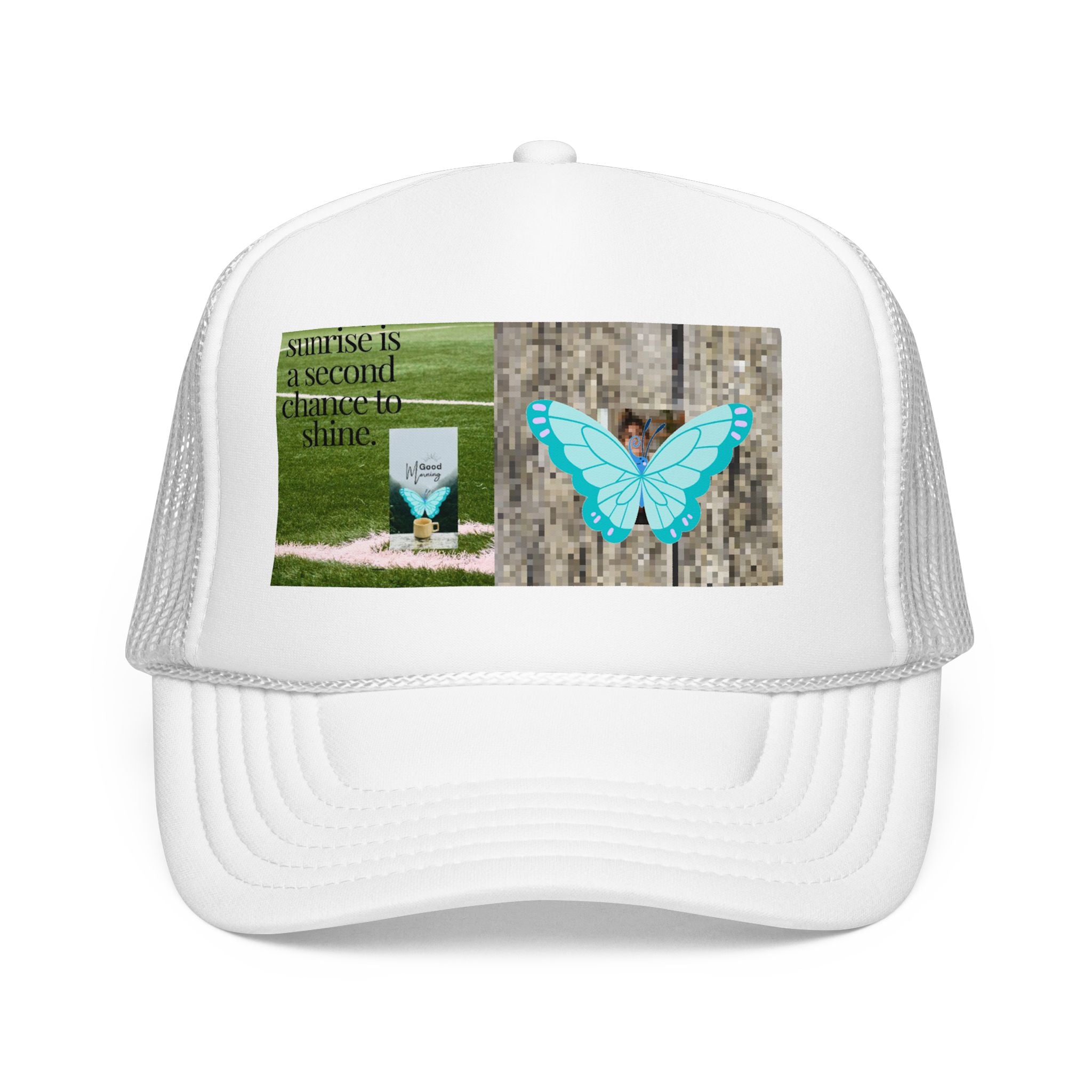 Butterfly Memorial Trucker Hat — In Loving Memory Grave Marker Cap