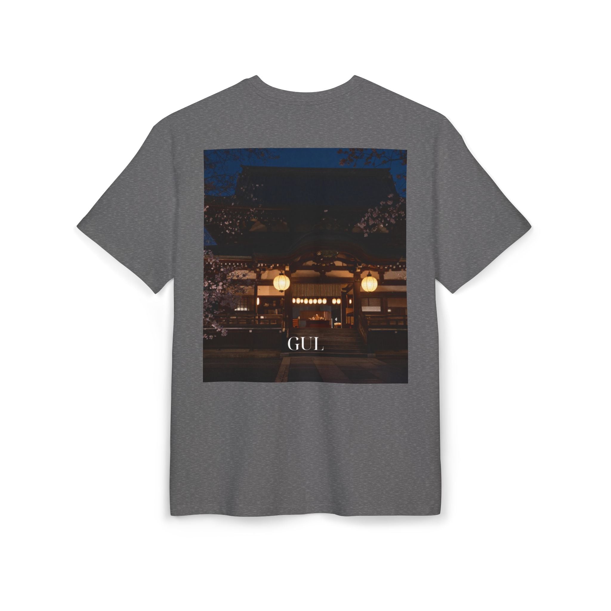 Botanical Night Tee — Bird of Paradise & Lantern Photo Graphic T-Shirt