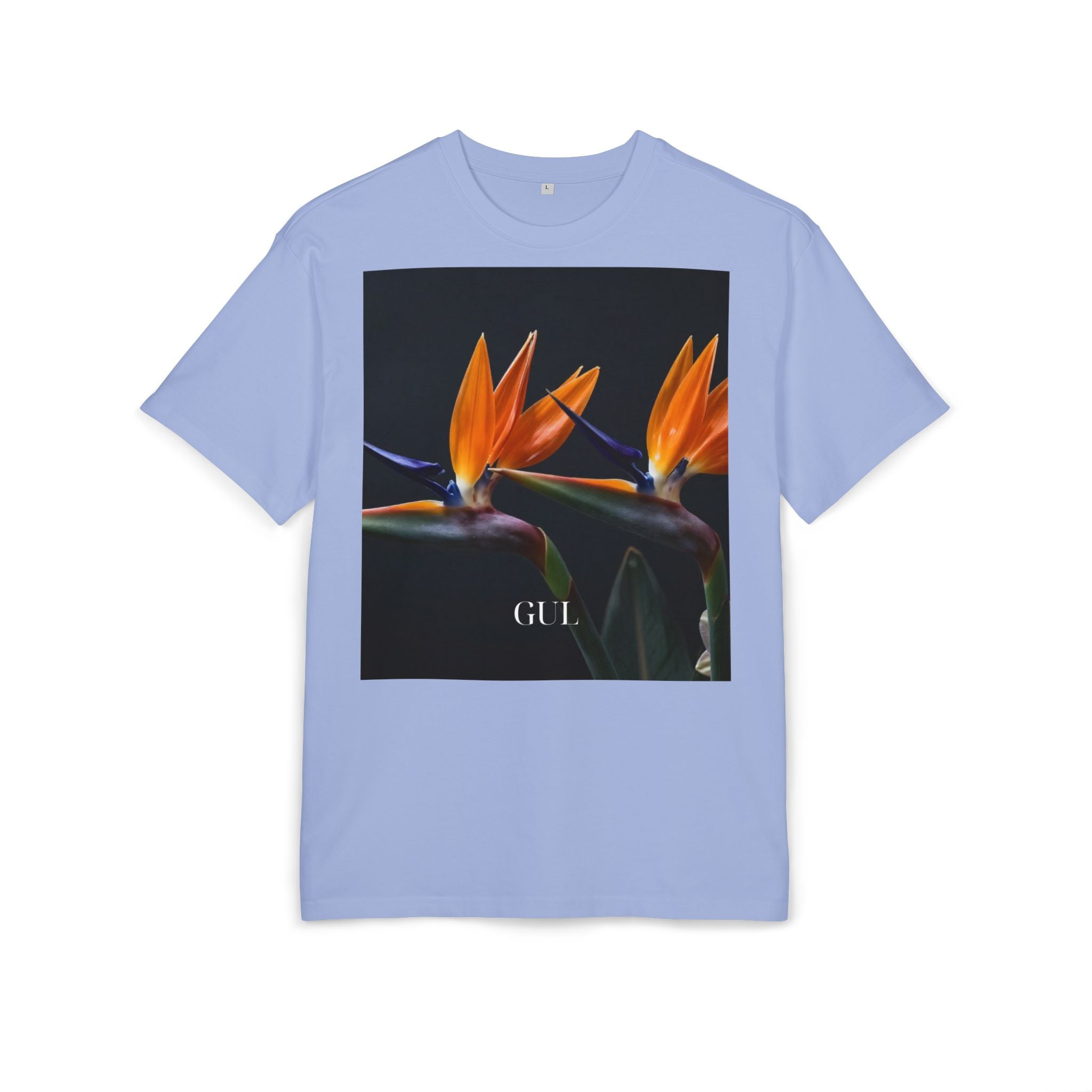 Botanical Night Tee — Bird of Paradise & Lantern Photo Graphic T-Shirt