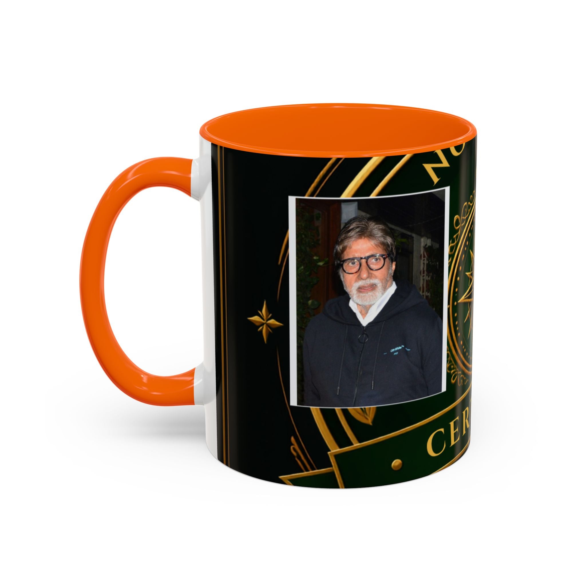 Certified Collector Accent Coffee Mug — Portrait Emblem Design (11/15 oz)
