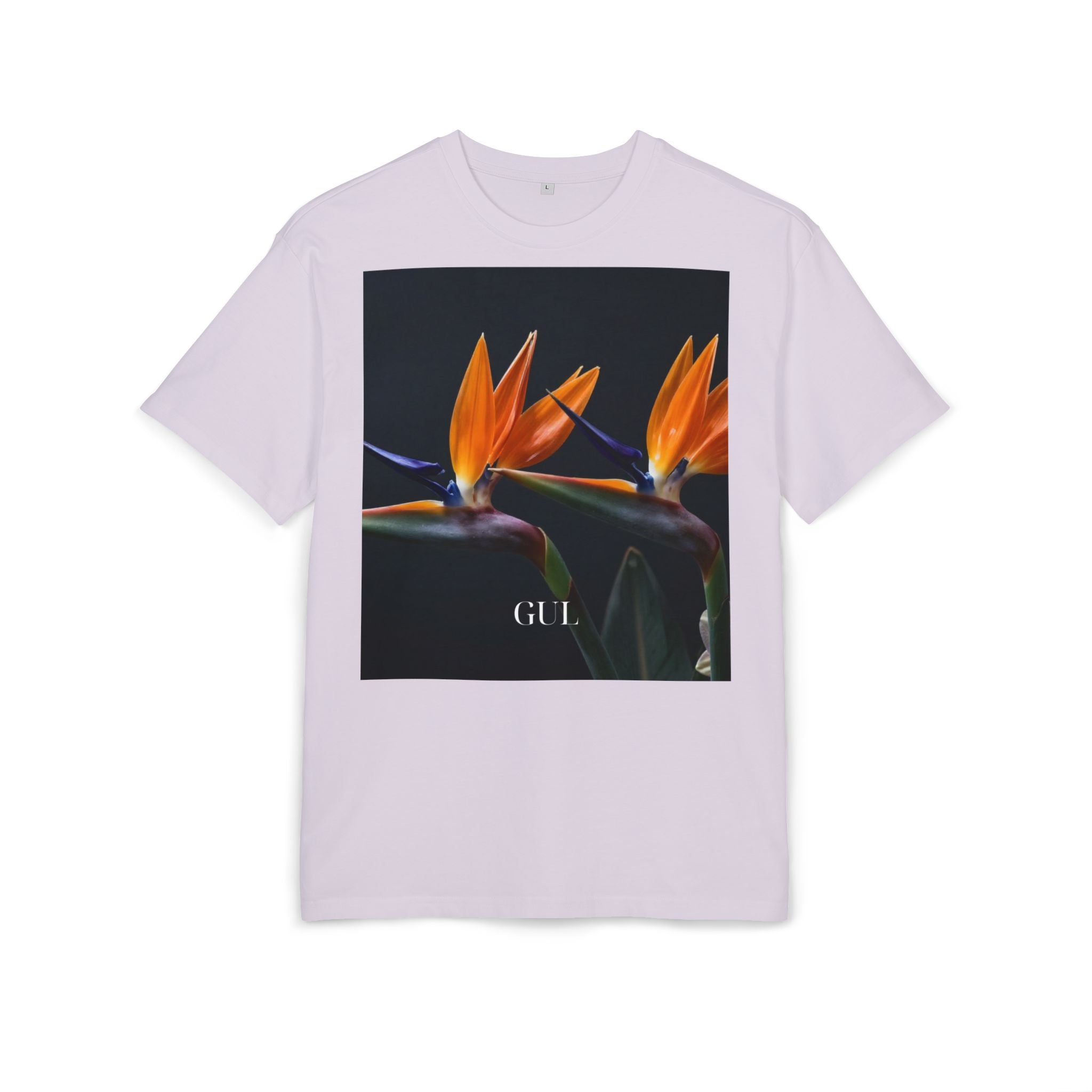 Botanical Night Tee — Bird of Paradise & Lantern Photo Graphic T-Shirt