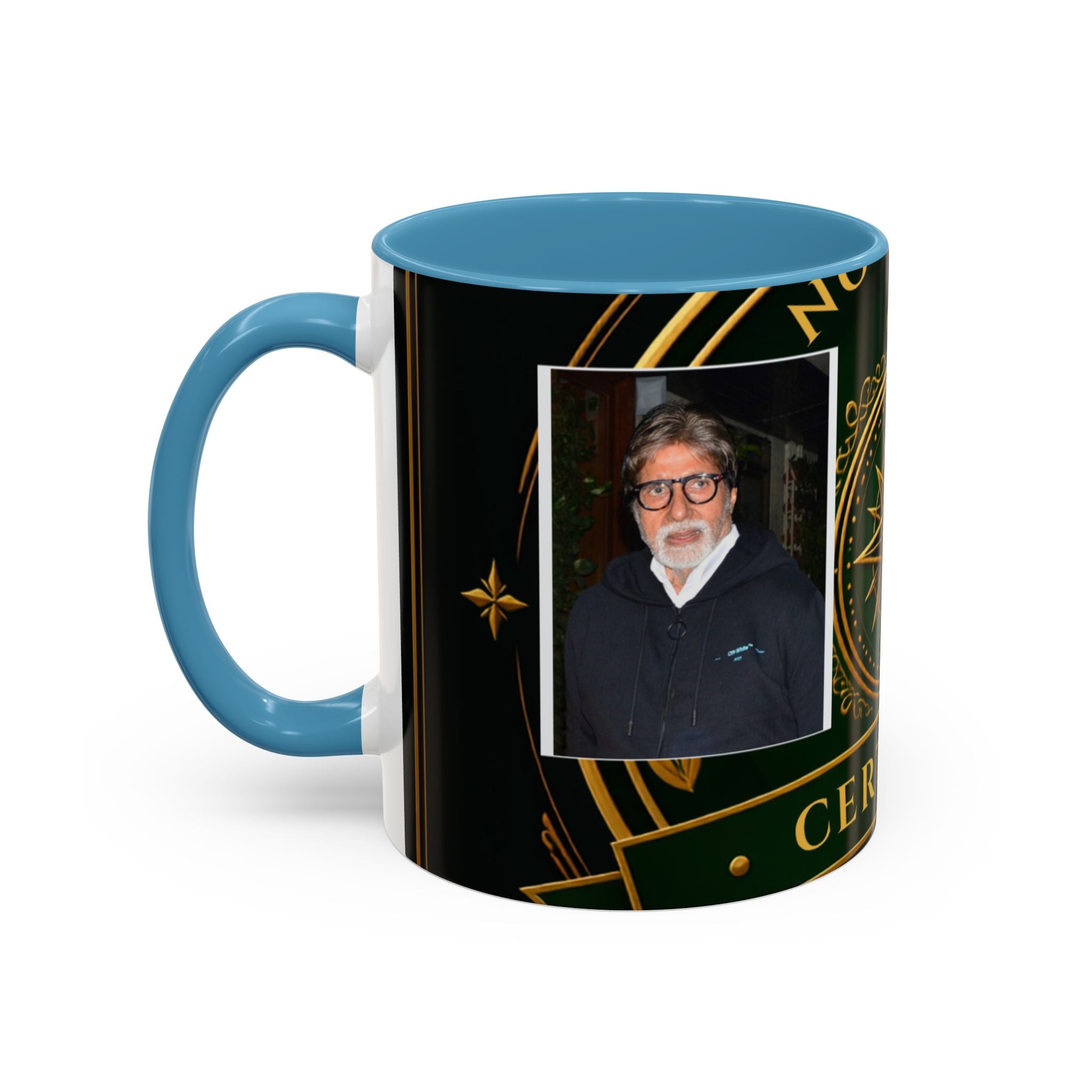 Certified Collector Accent Coffee Mug — Portrait Emblem Design (11/15 oz)
