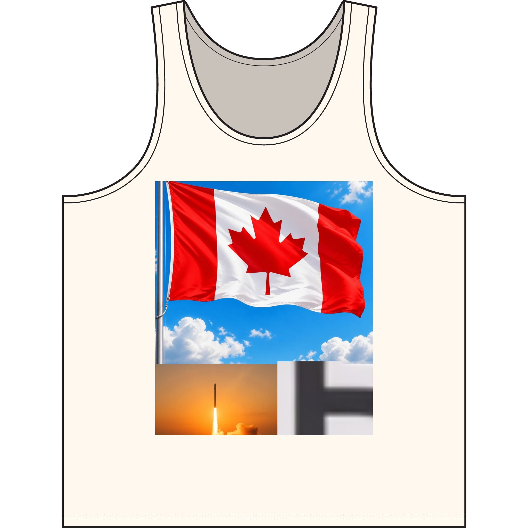 Canadian Flag Tank Top — Canada Pride Patriotic Summer Shirt