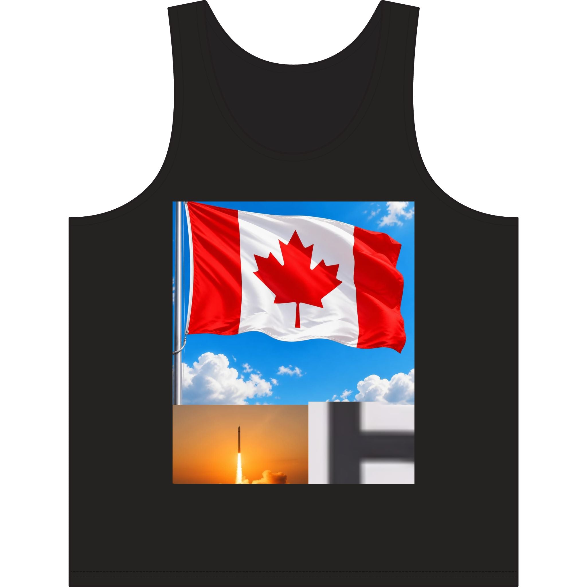 Canadian Flag Tank Top — Canada Pride Patriotic Summer Shirt