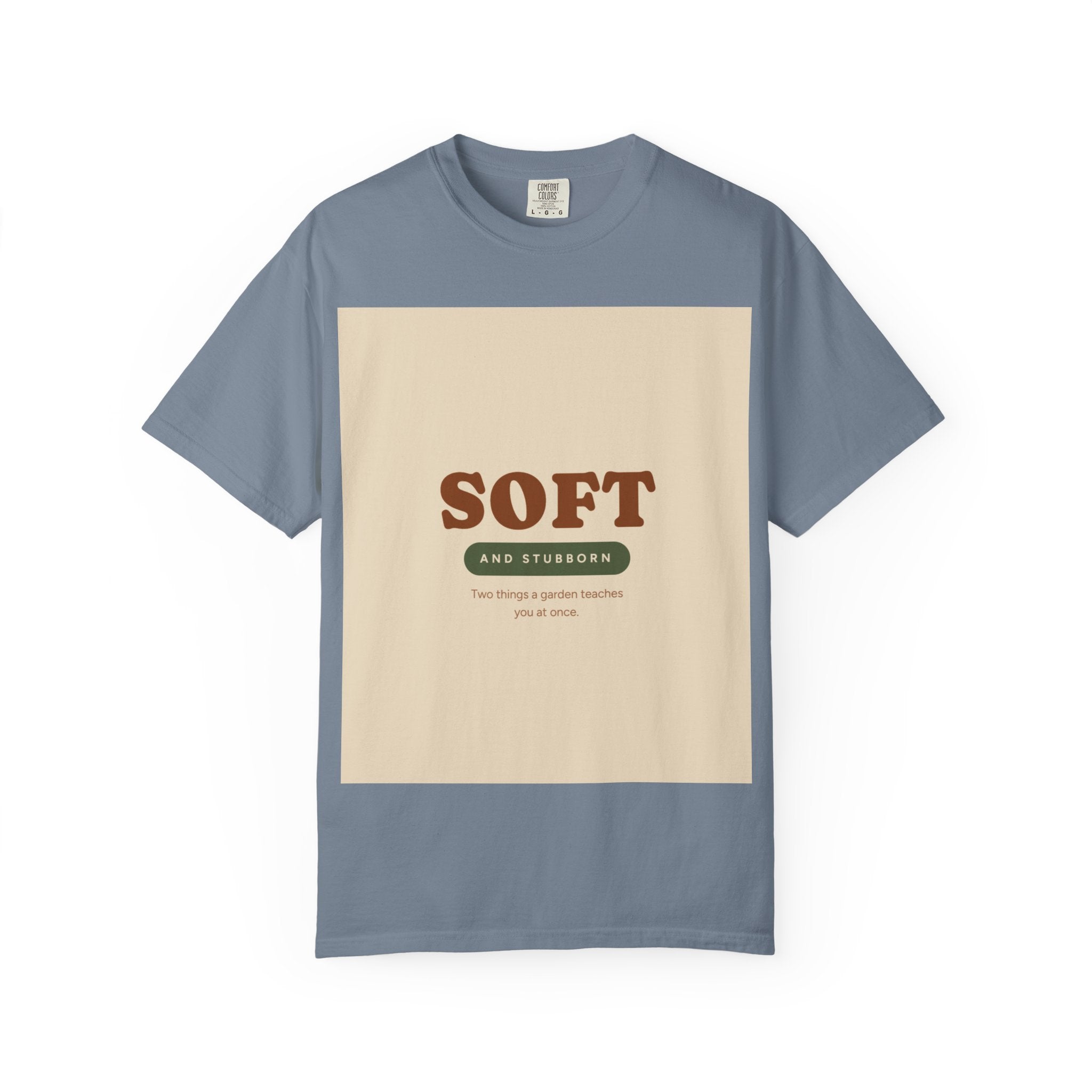 Soft and Stubborn T-Shirt — Retro Cream Graphic Tee