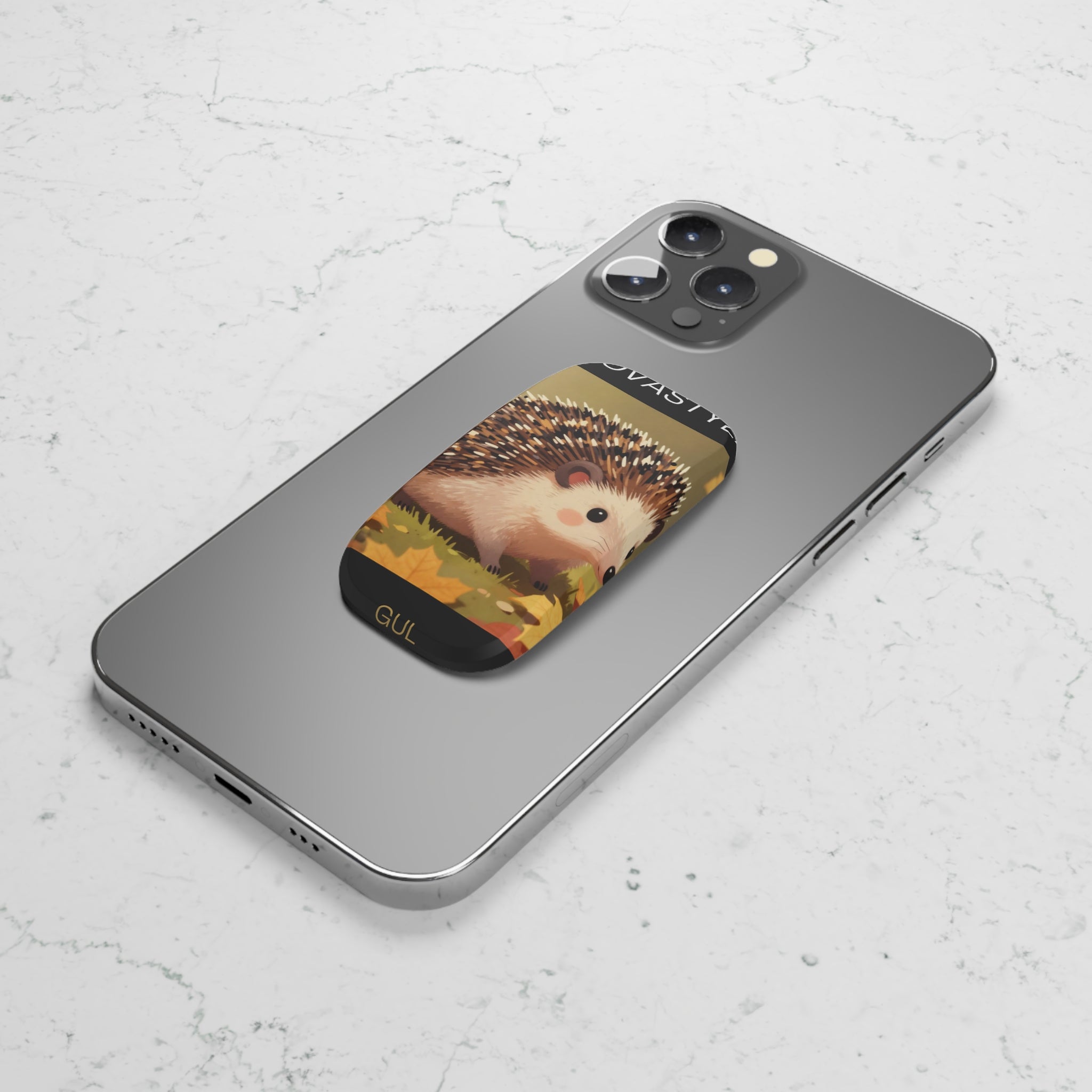 Hedgehog Phone Grip β Cute Fall Woodland Click-On Stand