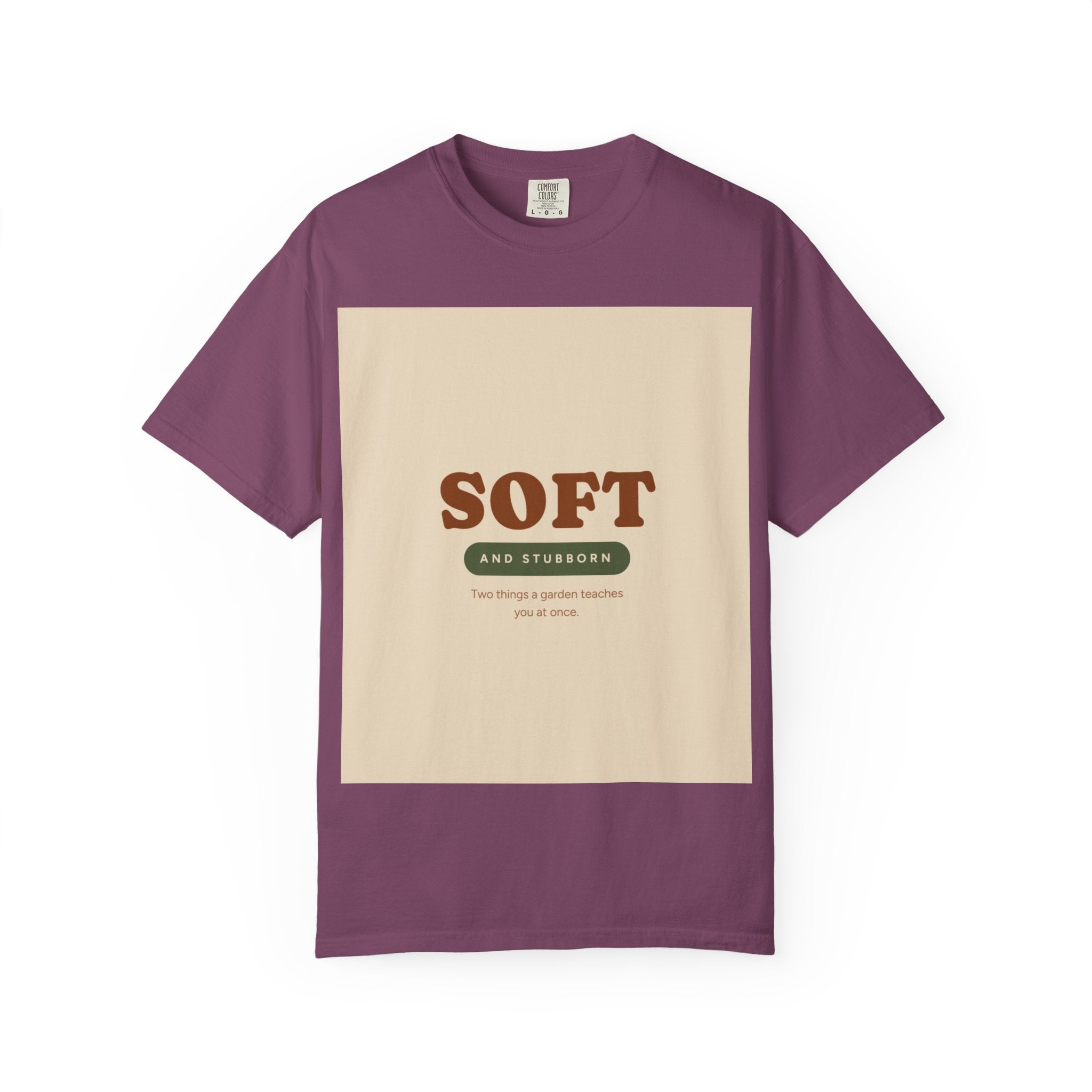 Soft and Stubborn T-Shirt — Retro Cream Graphic Tee