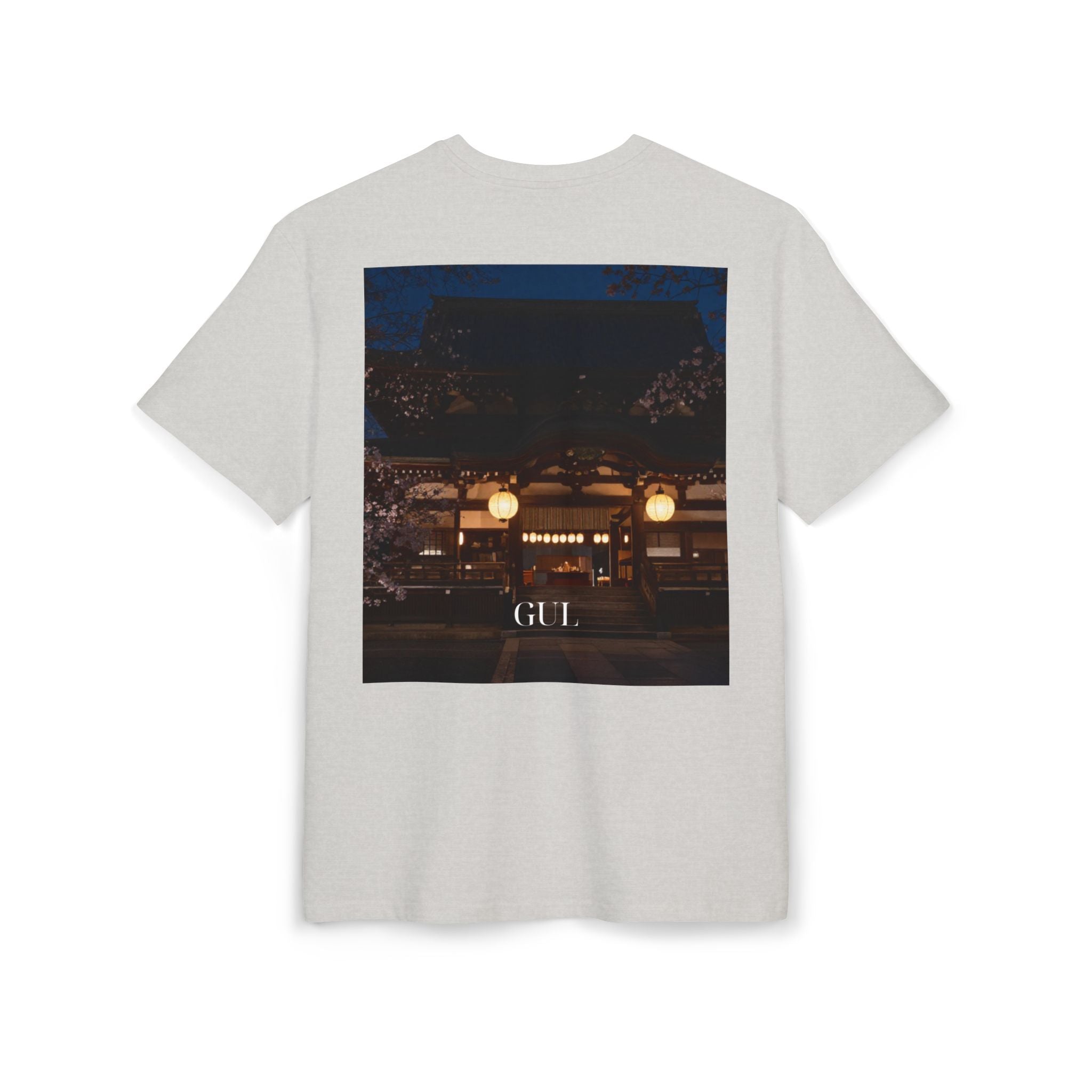 Botanical Night Tee — Bird of Paradise & Lantern Photo Graphic T-Shirt