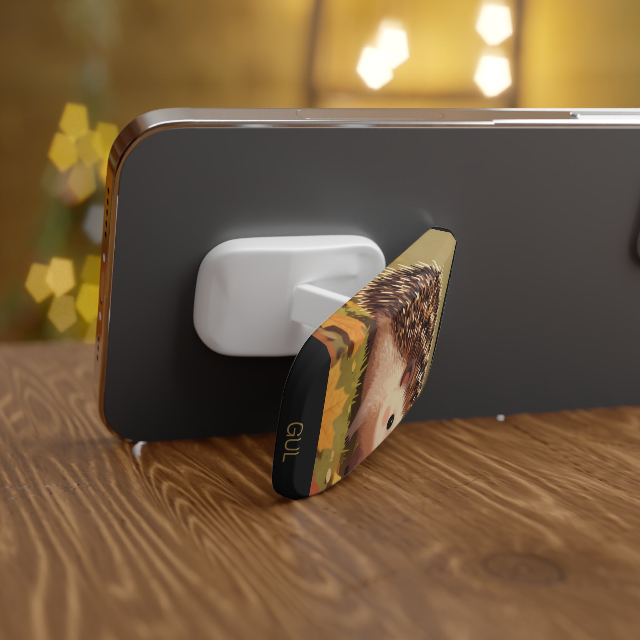 Hedgehog Phone Grip β Cute Fall Woodland Click-On Stand