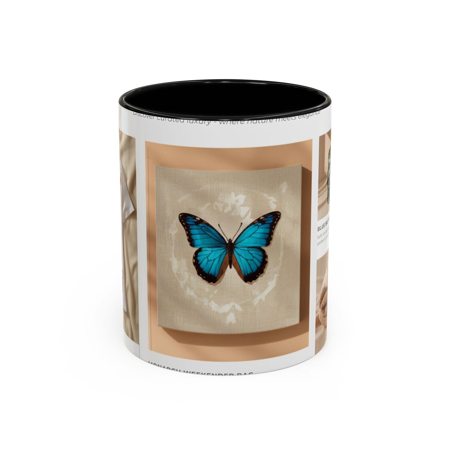 Butterfly accent coffee mug for Cozy Gifts collection