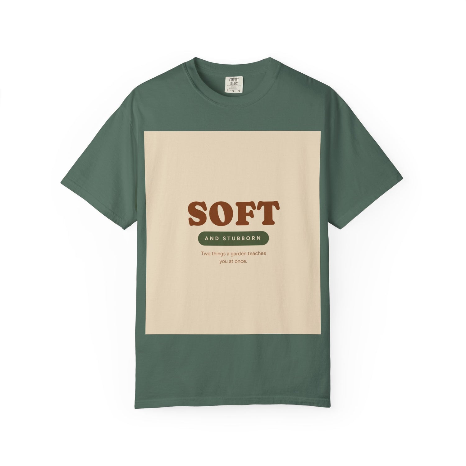 Soft and Stubborn T-Shirt — Retro Cream Graphic Tee