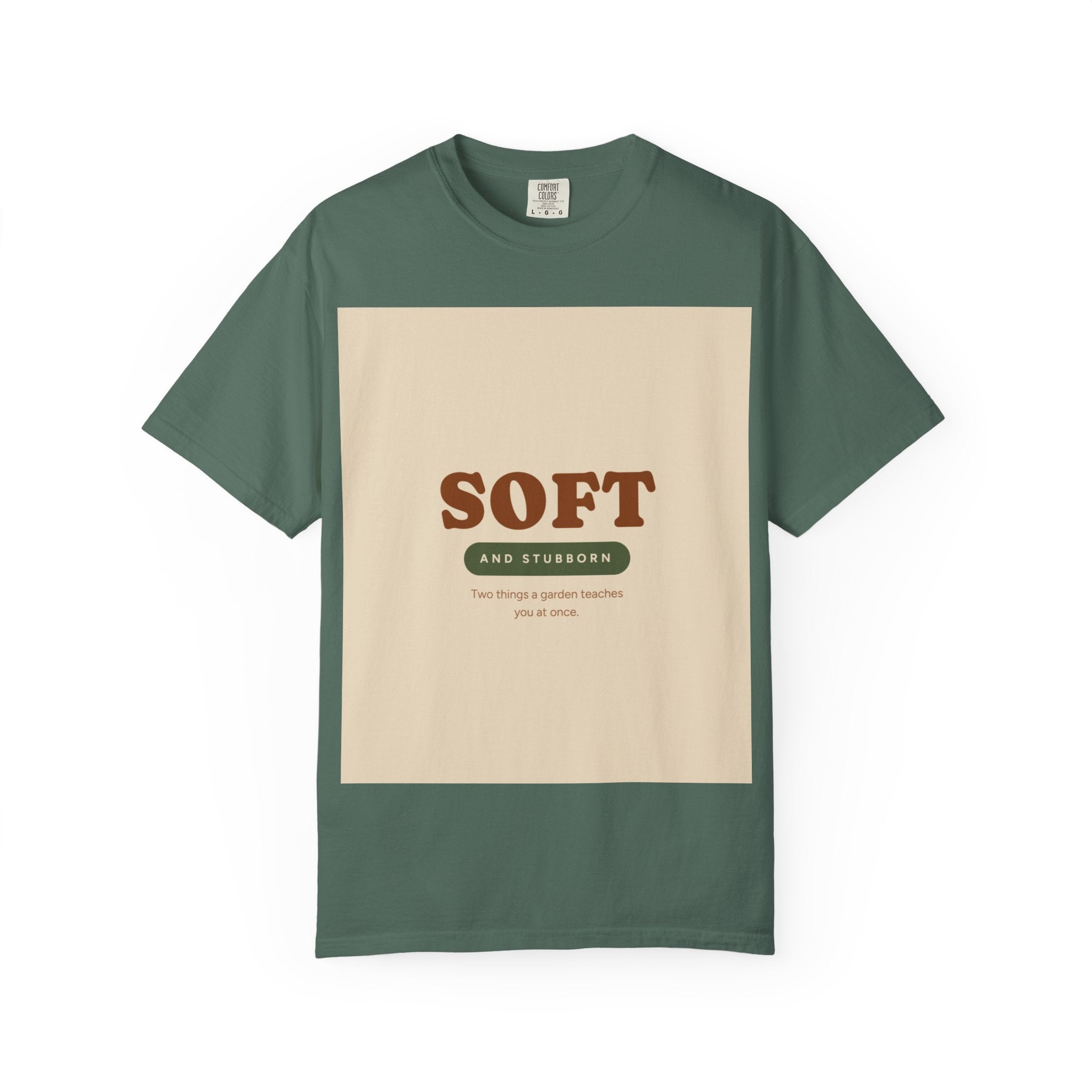 Soft and Stubborn T-Shirt — Retro Cream Graphic Tee
