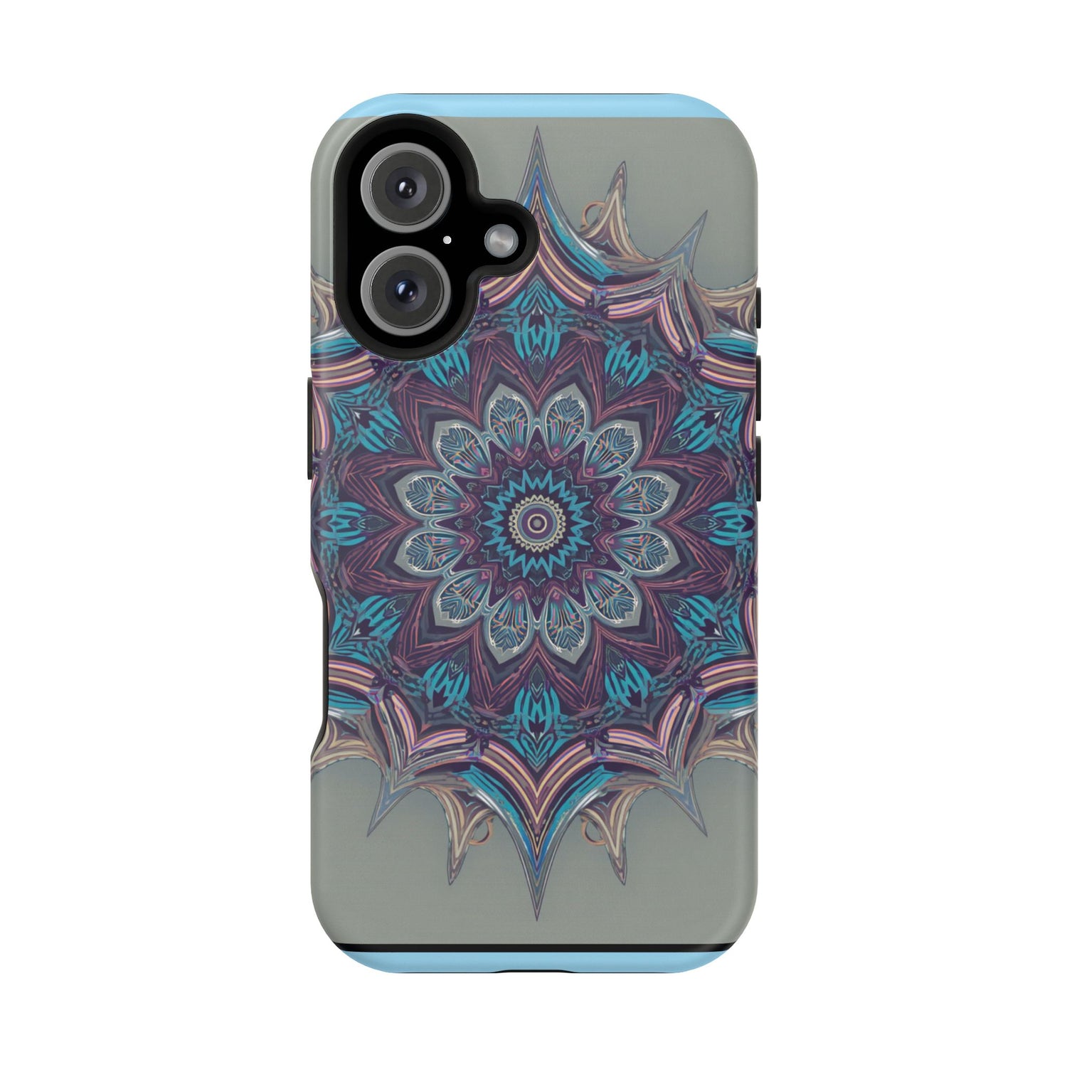 Phone Case — Blue Purple Mandala Magnetic Impact-Resistant Case