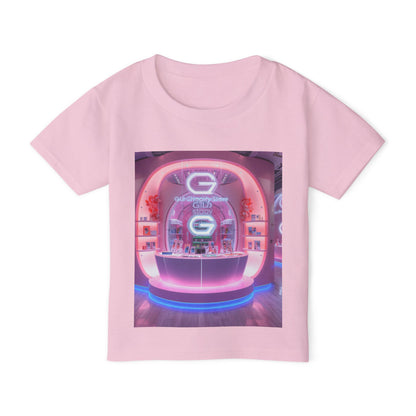Toddler T-Shirt — Colorful Neon Shop &amp; Rainbow Shopping Bag Graphic