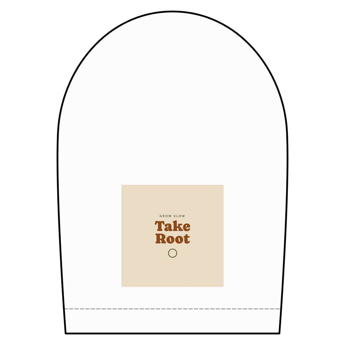 Short Sleeve Oxford Shirt — "Take Root" Minimalist Chest Graphic