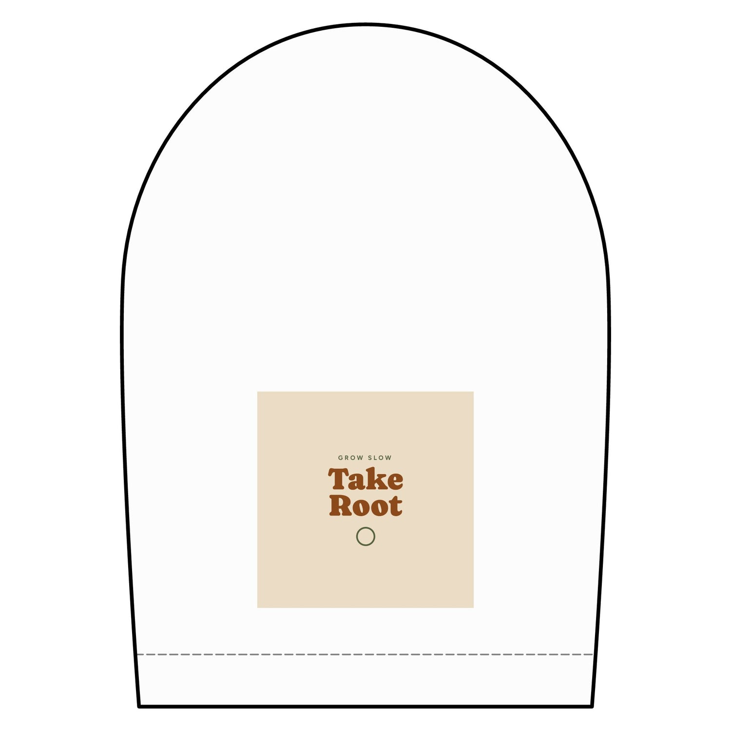 Short Sleeve Oxford Shirt — "Take Root" Minimalist Chest Graphic