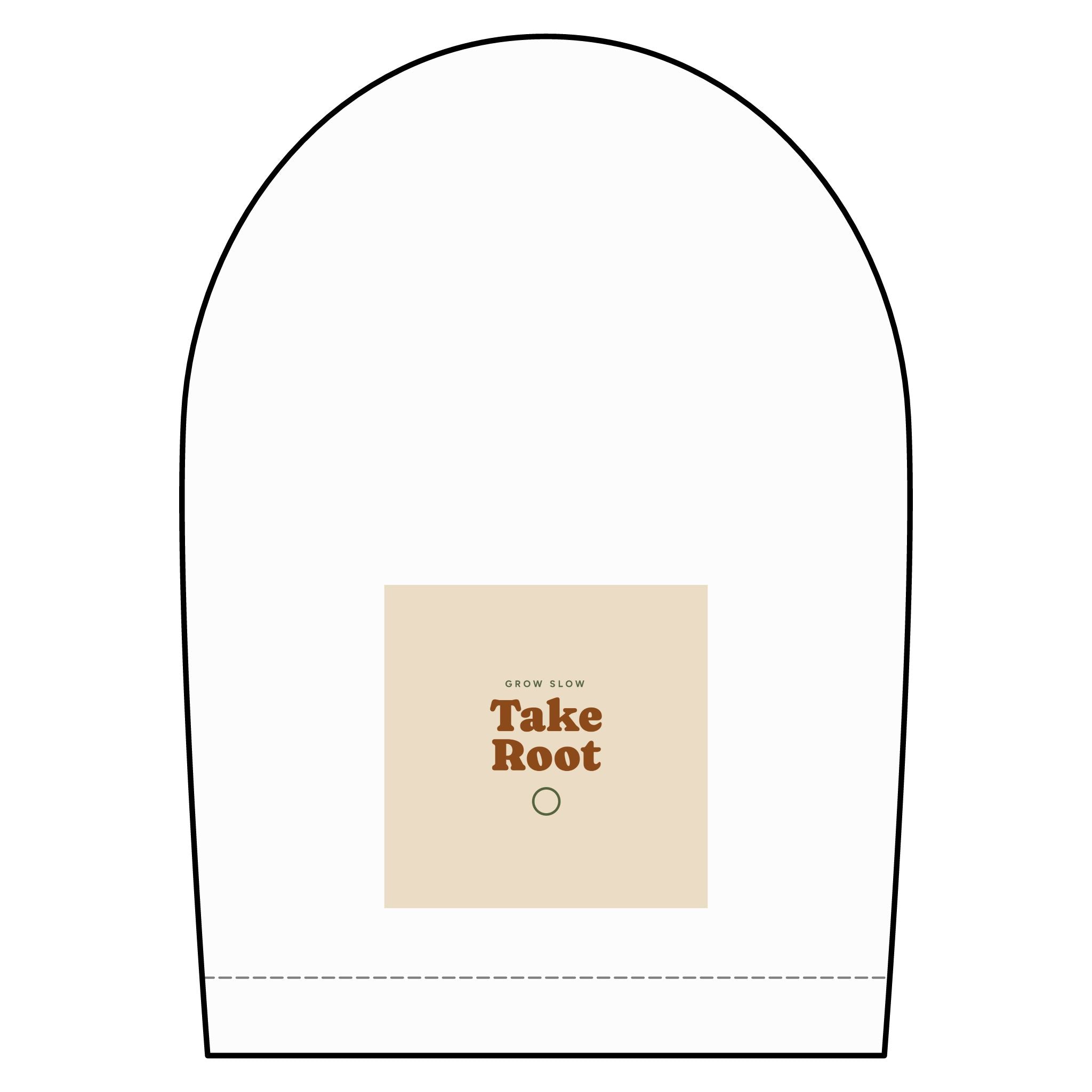 Short Sleeve Oxford Shirt — "Take Root" Minimalist Chest Graphic