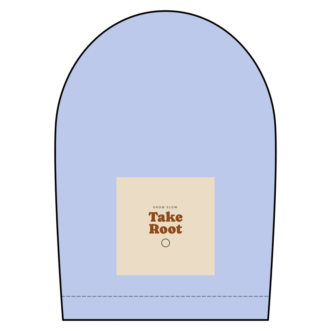 Short Sleeve Oxford Shirt — "Take Root" Minimalist Chest Graphic