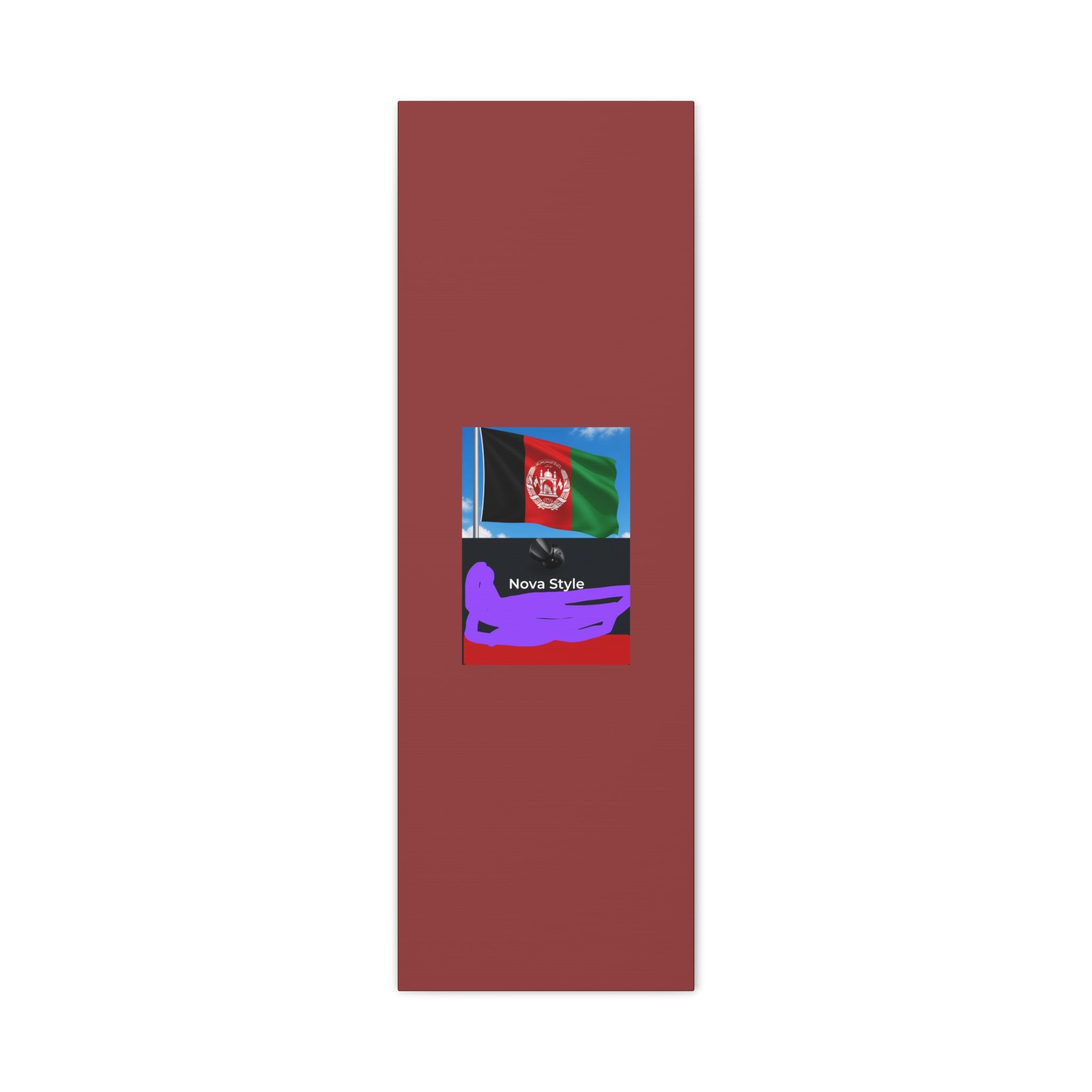 Afghan Flag Matte Canvas Print — Stretched 1.25" Wall Art