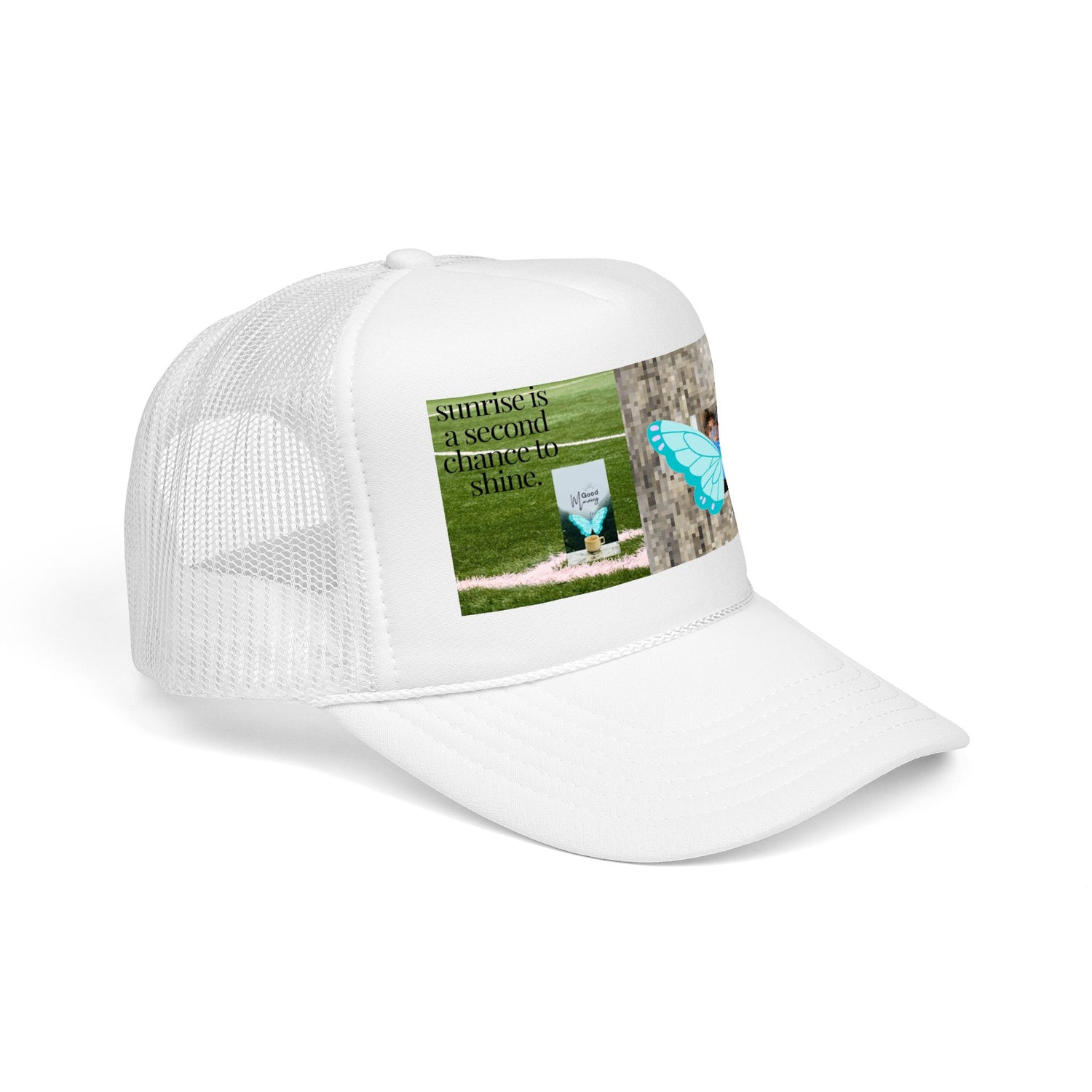 Butterfly Memorial Trucker Hat — In Loving Memory Grave Marker Cap