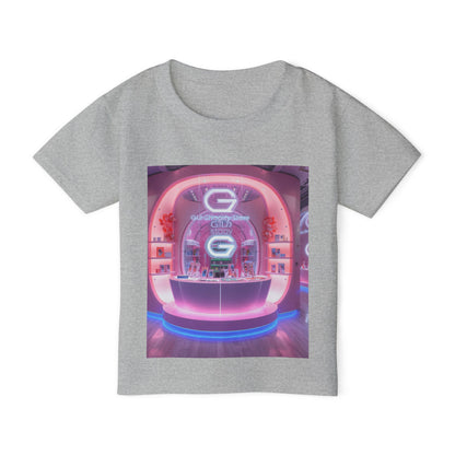 Toddler T-Shirt — Colorful Neon Shop &amp; Rainbow Shopping Bag Graphic
