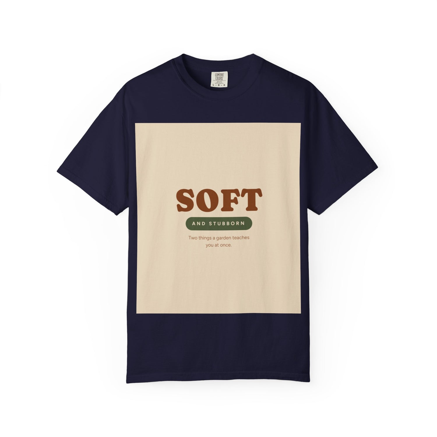 Soft and Stubborn T-Shirt — Retro Cream Graphic Tee