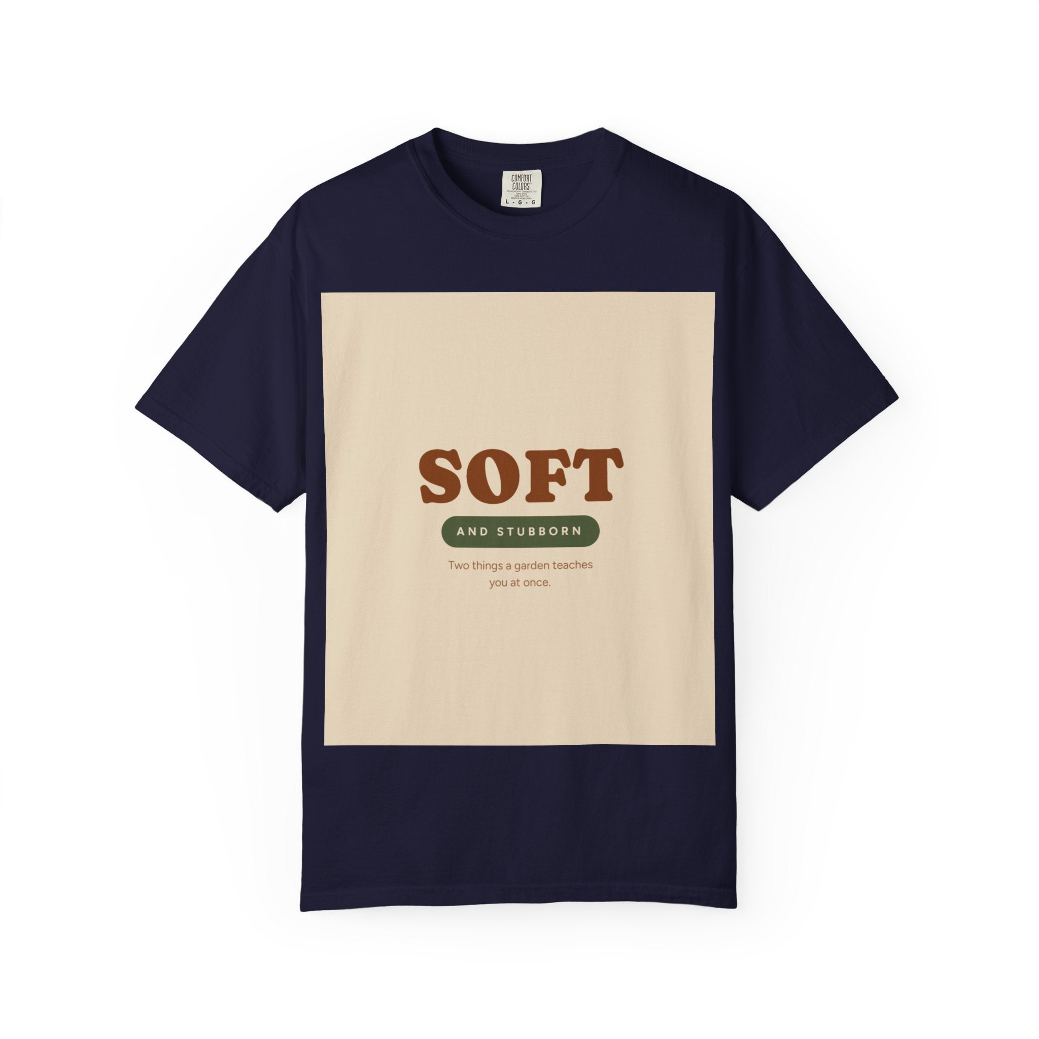 Soft and Stubborn T-Shirt — Retro Cream Graphic Tee