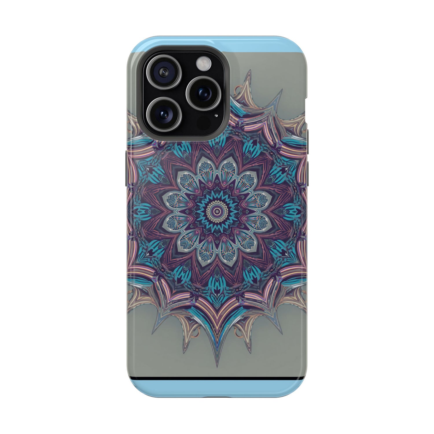 Phone Case — Blue Purple Mandala Magnetic Impact-Resistant Case